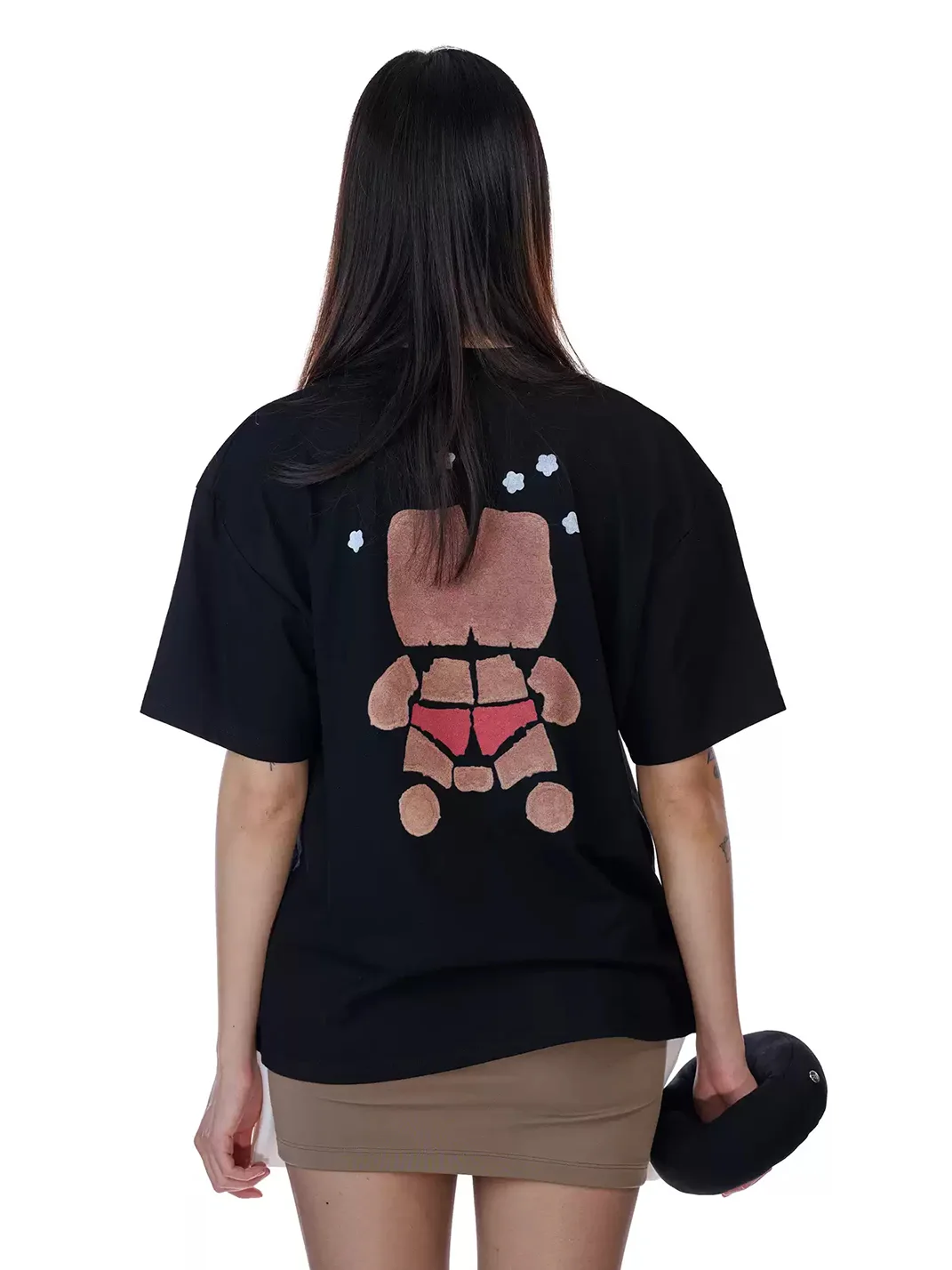 Fey Fey Worldwide | Kitty Print Black T-Shirt
