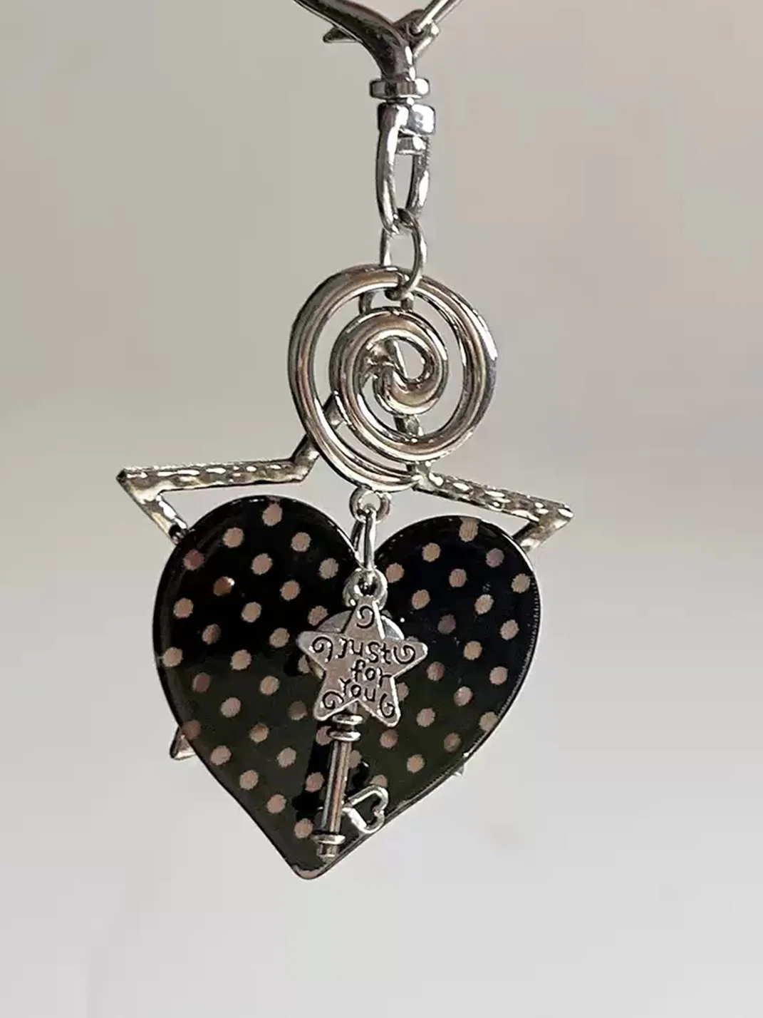 KHEPHAIA | Heart Polka Dot Acrylic Necklace