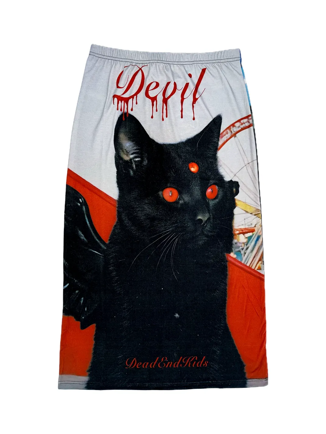 DeadEndKids | Y2K Printed Stretch Long Skirt