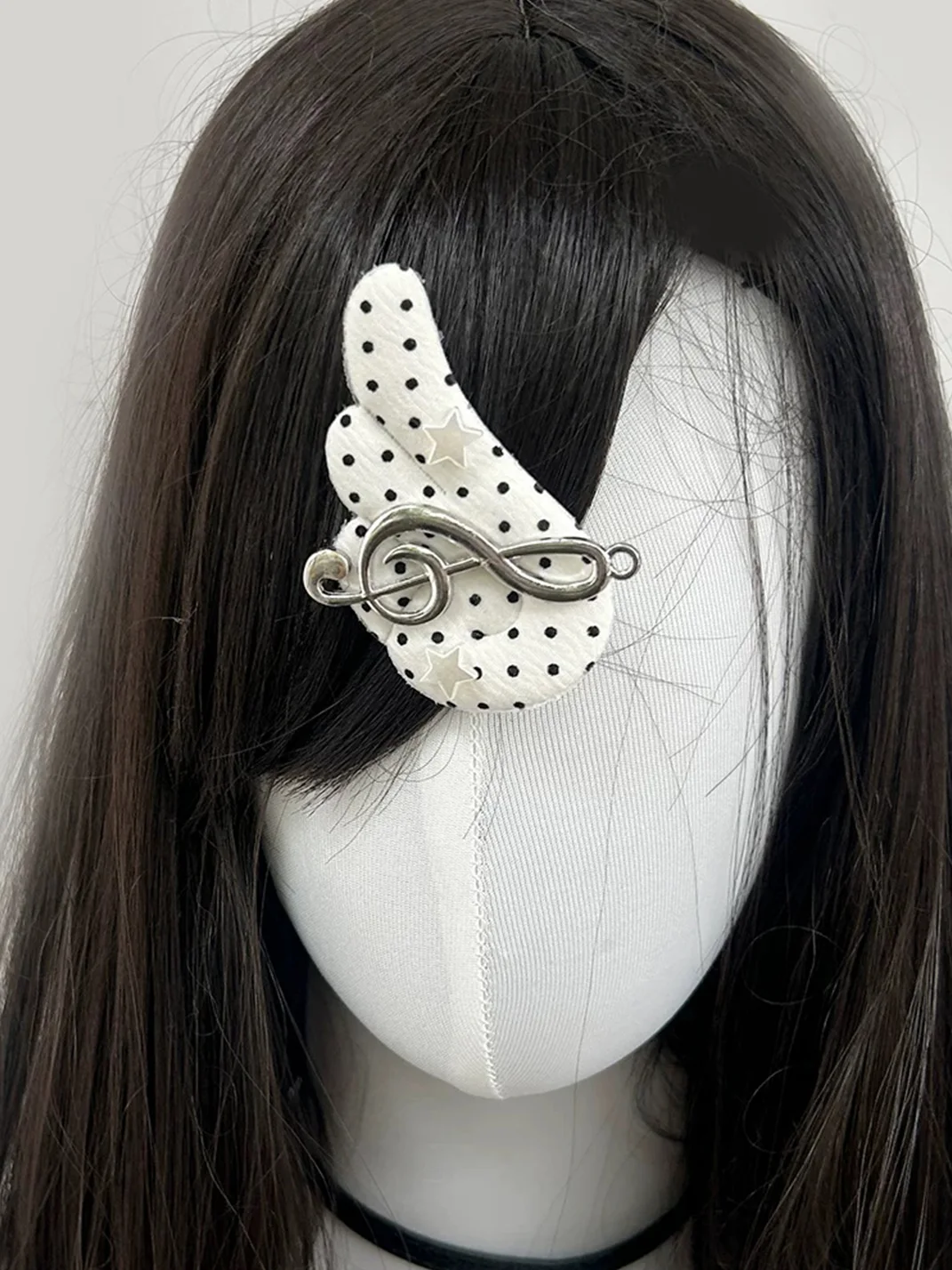 KHEPHAIA | Wing Polka Dot Star Note Hair Clips