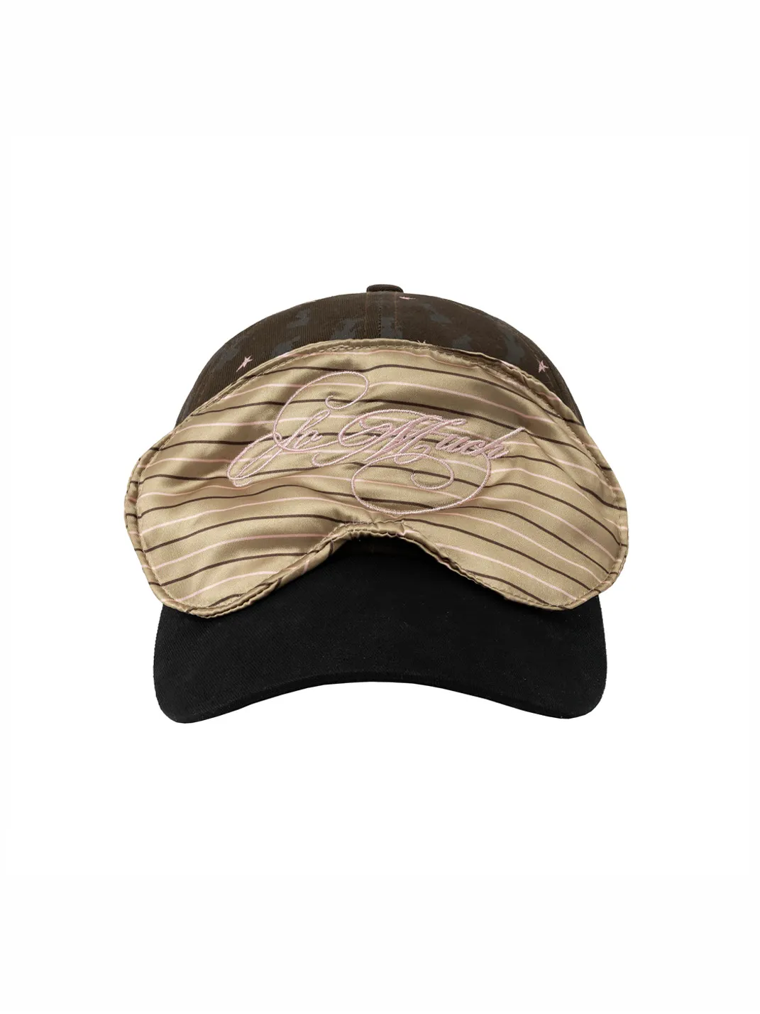 ZHANGS | Satin Eye Mask Embroidered Graphic Baseball Cap