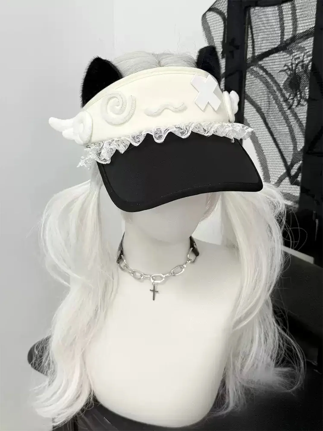 1GASTERINN | Cat Ear Empty-Top Sun Hat
