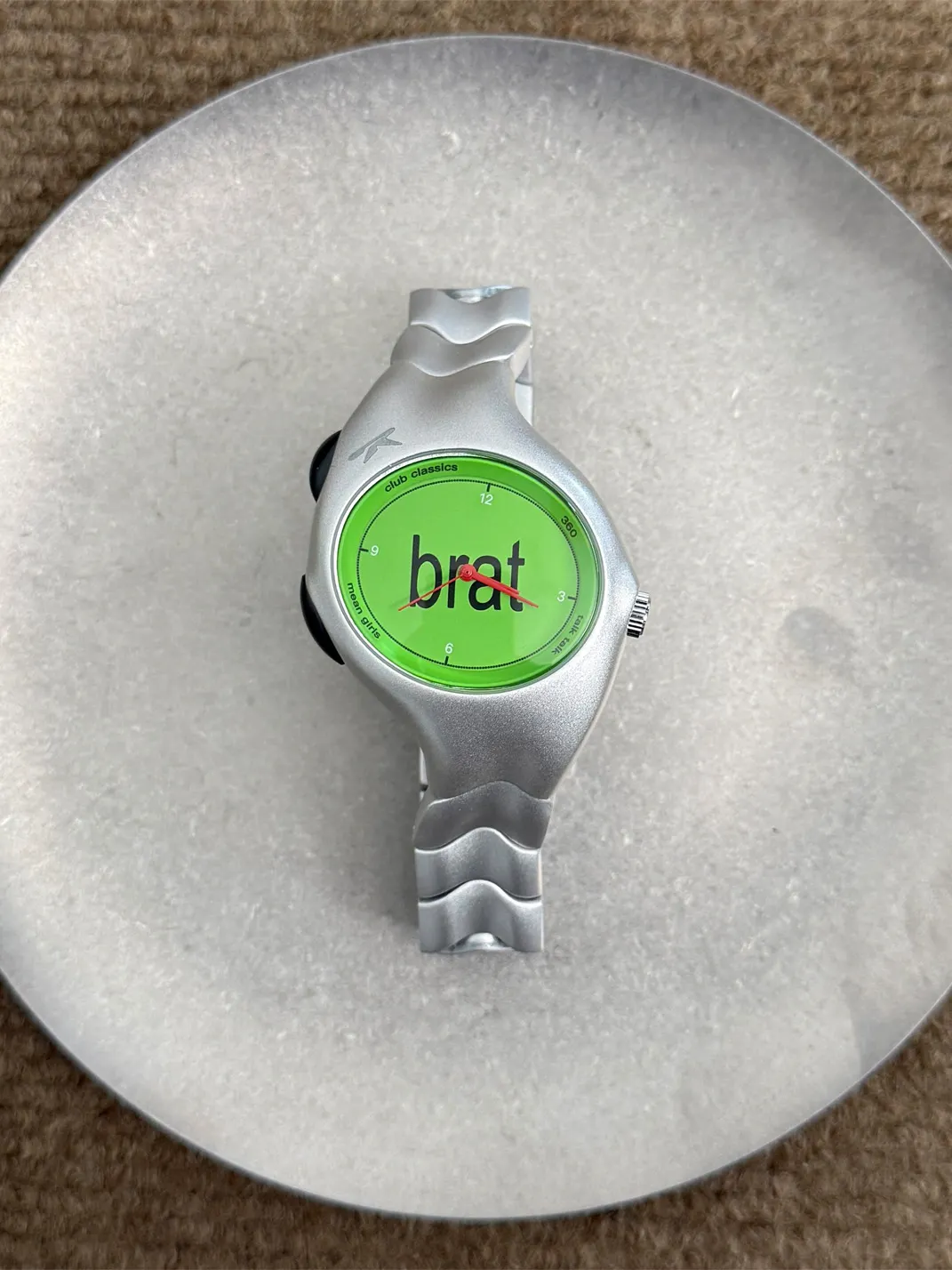 RAINMAKE | Brat Album Green Dial Steel Watch