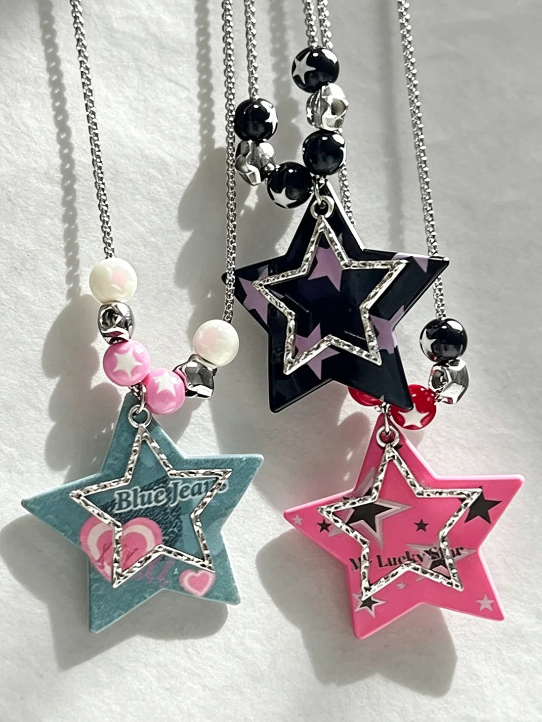KHEPHAIA | Star Pendant Silver Chain Necklace