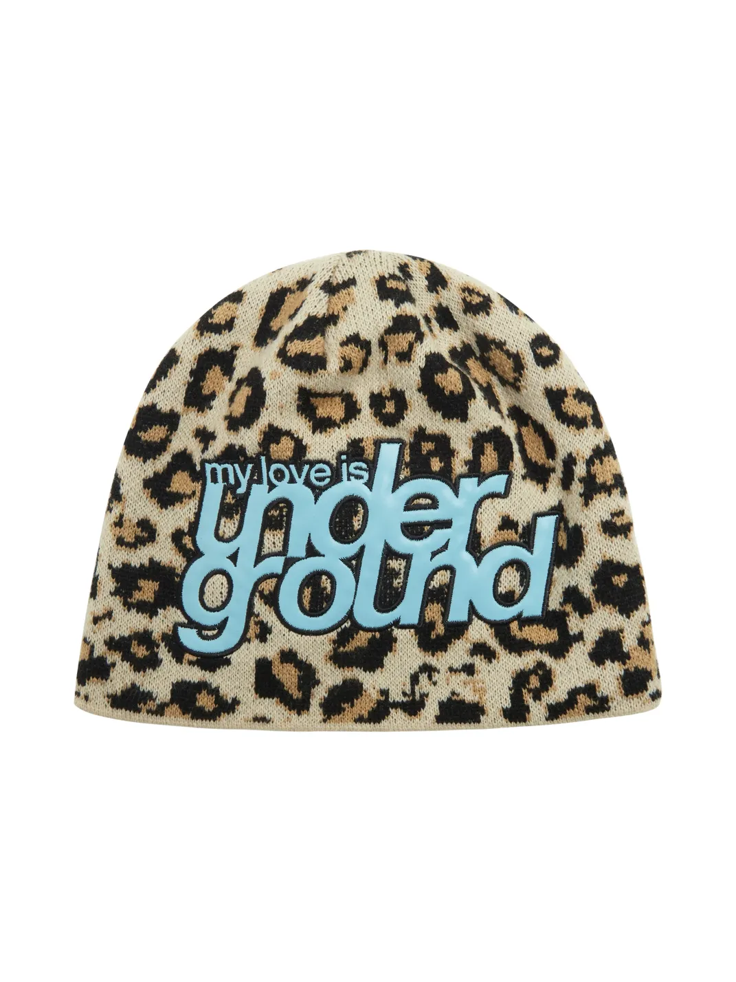 feex(u) | Leopard Jacquard Patchwork Beanie