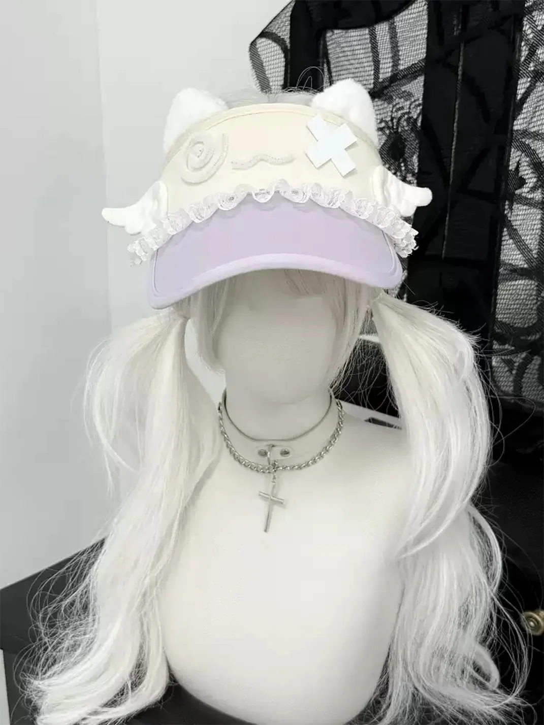 1GASTERINN | Cat Ear Empty-Top Sun Hat