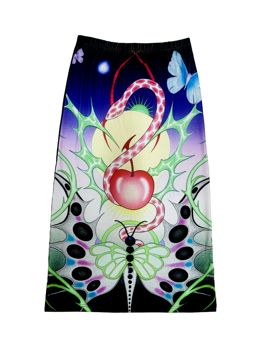 DeadEndKids | Y2K Printed Stretch Long Skirt