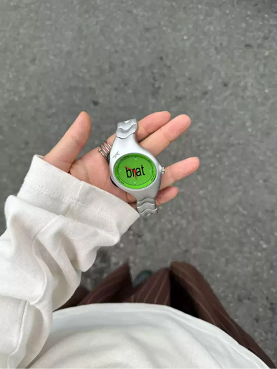 RAINMAKE | Brat Album Green Dial Steel Watch
