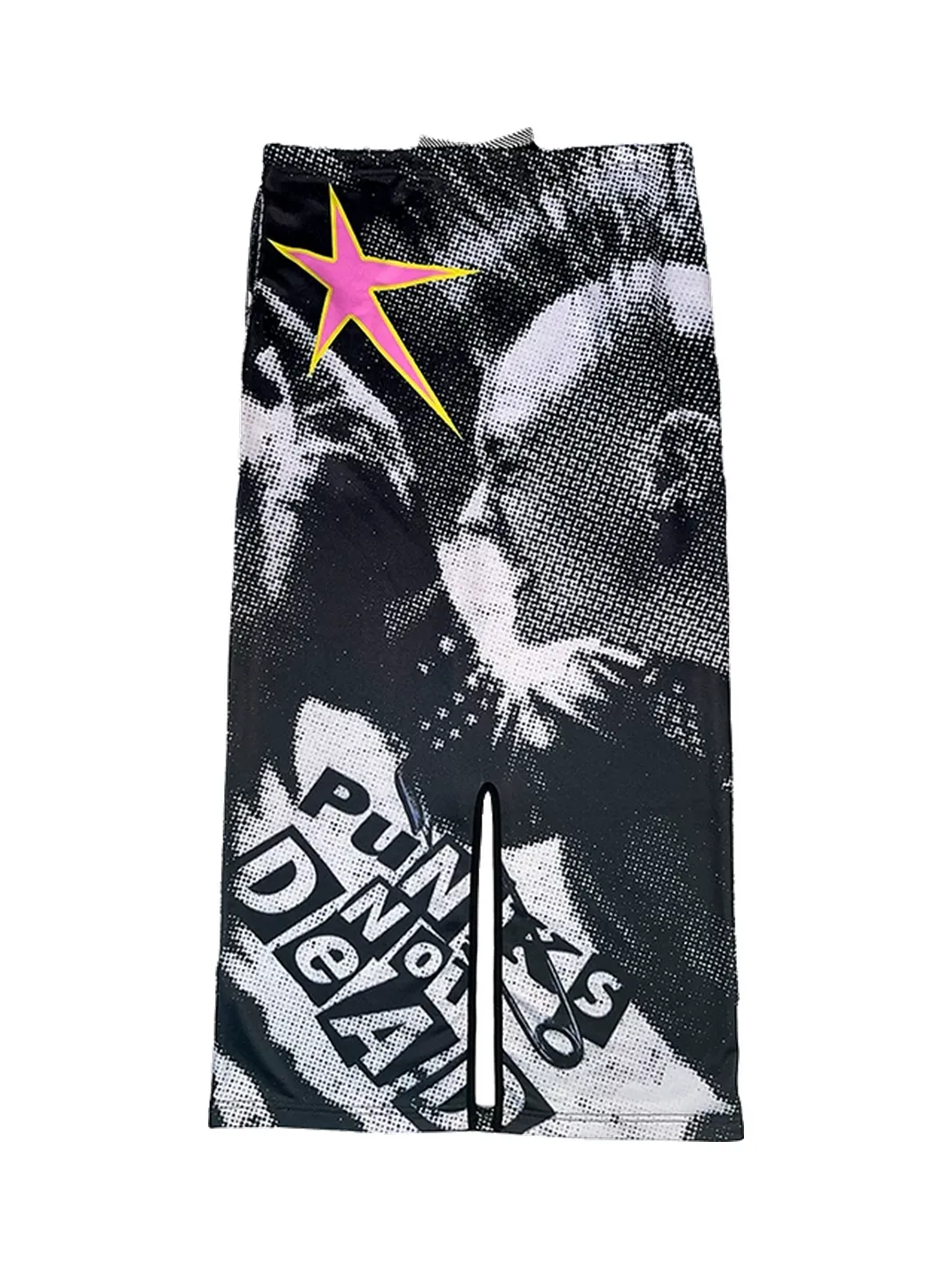 DeadEndKids | Punk Print Long Sweat Skirt
