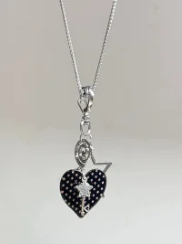 KHEPHAIA | Heart Polka Dot Acrylic Necklace