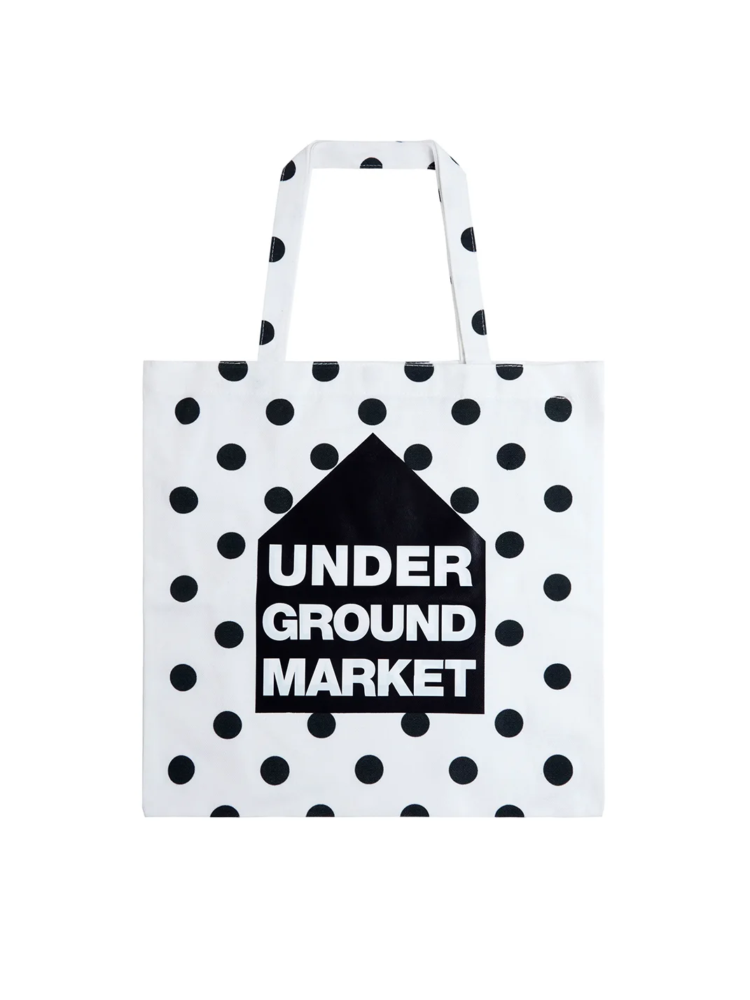 feex(u) | White Polka Dot Tote Bag