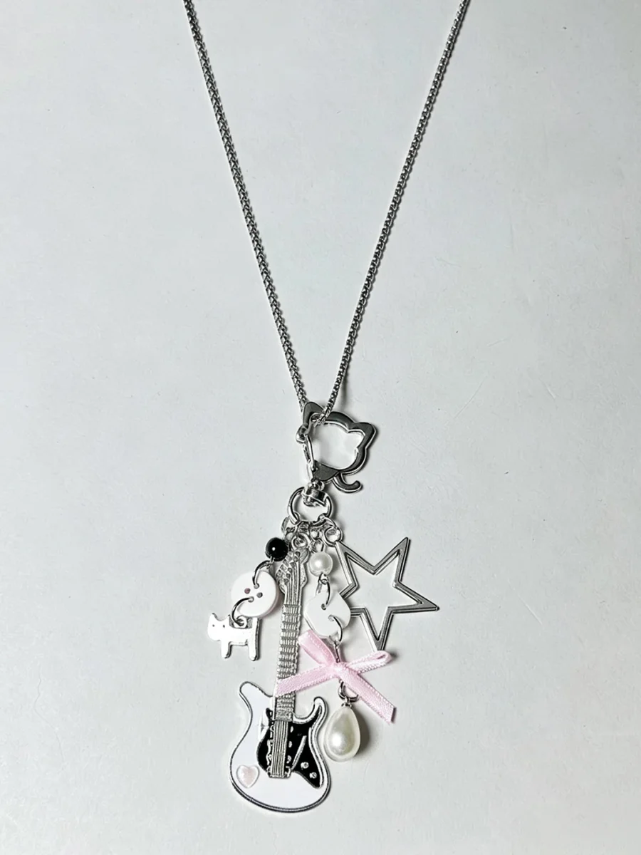 KHEPHAIA | Guitar Necklace Bag Charm Keychain - 2