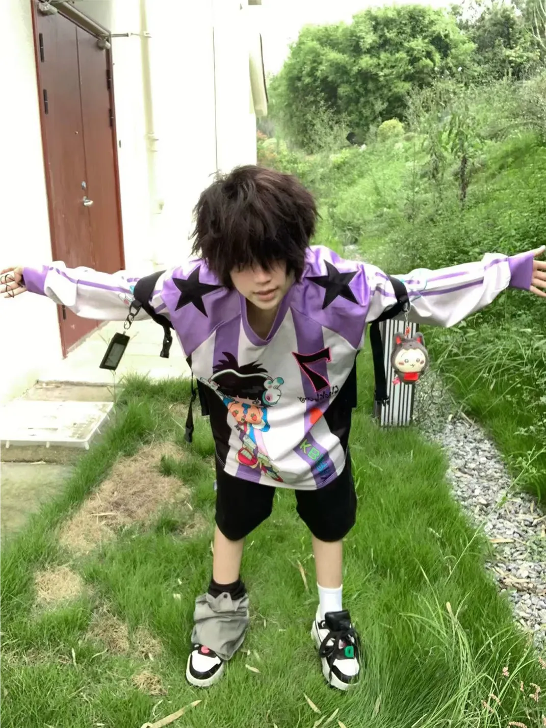 BlackBerry | Purple Anime Girl Long-Sleeve Jersey
