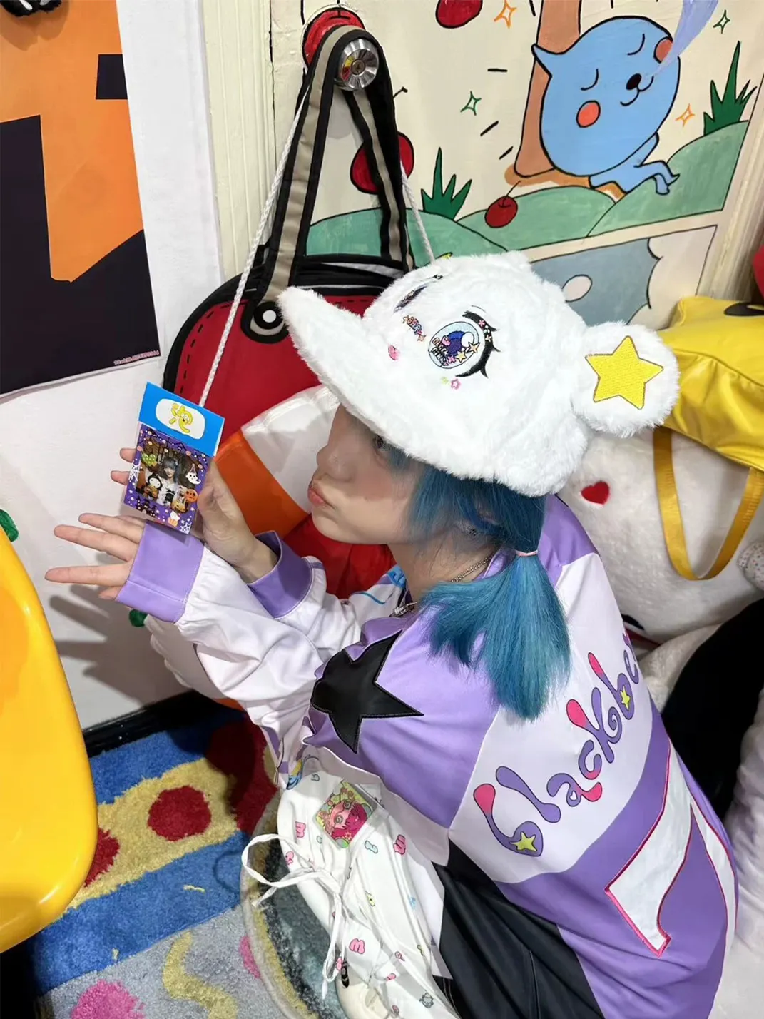 BlackBerry | Purple Anime Girl Long-Sleeve Jersey