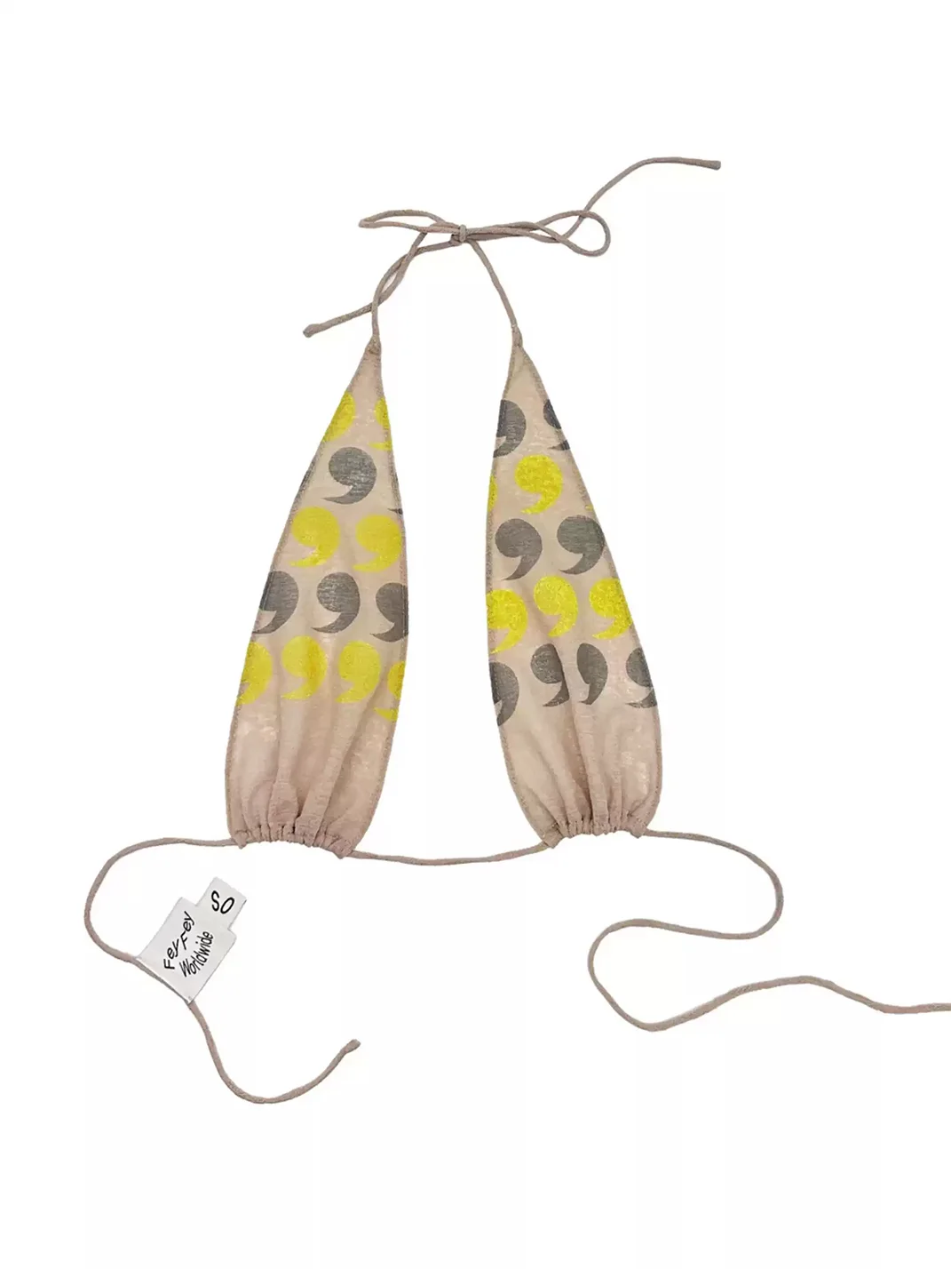 Fey Fey Worldwide | Comma Print Bikini Top