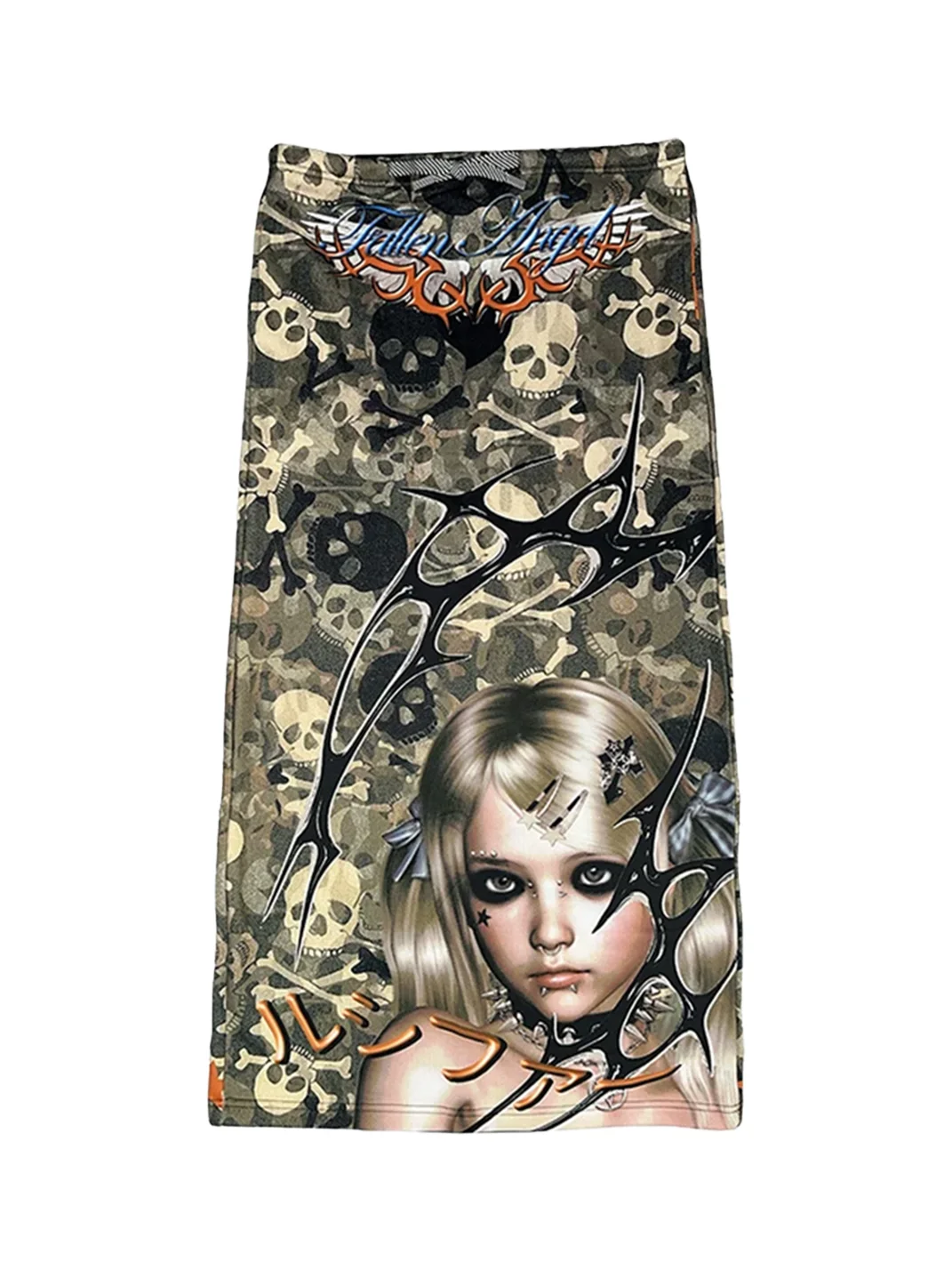 DeadEndKids | Camouflage Print Long Casual Skirt