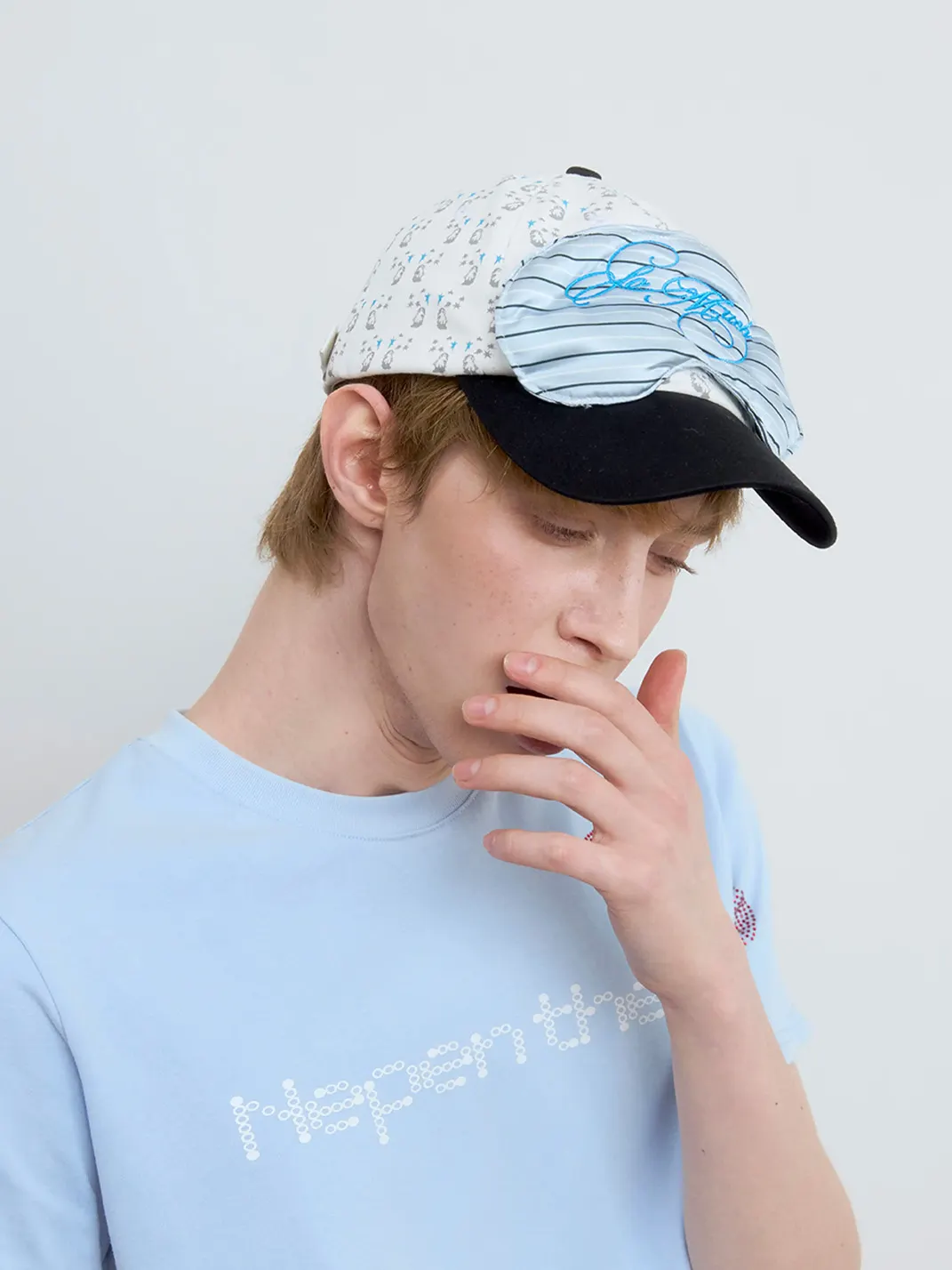ZHANGS | Satin Eye Mask Embroidered Graphic Baseball Cap