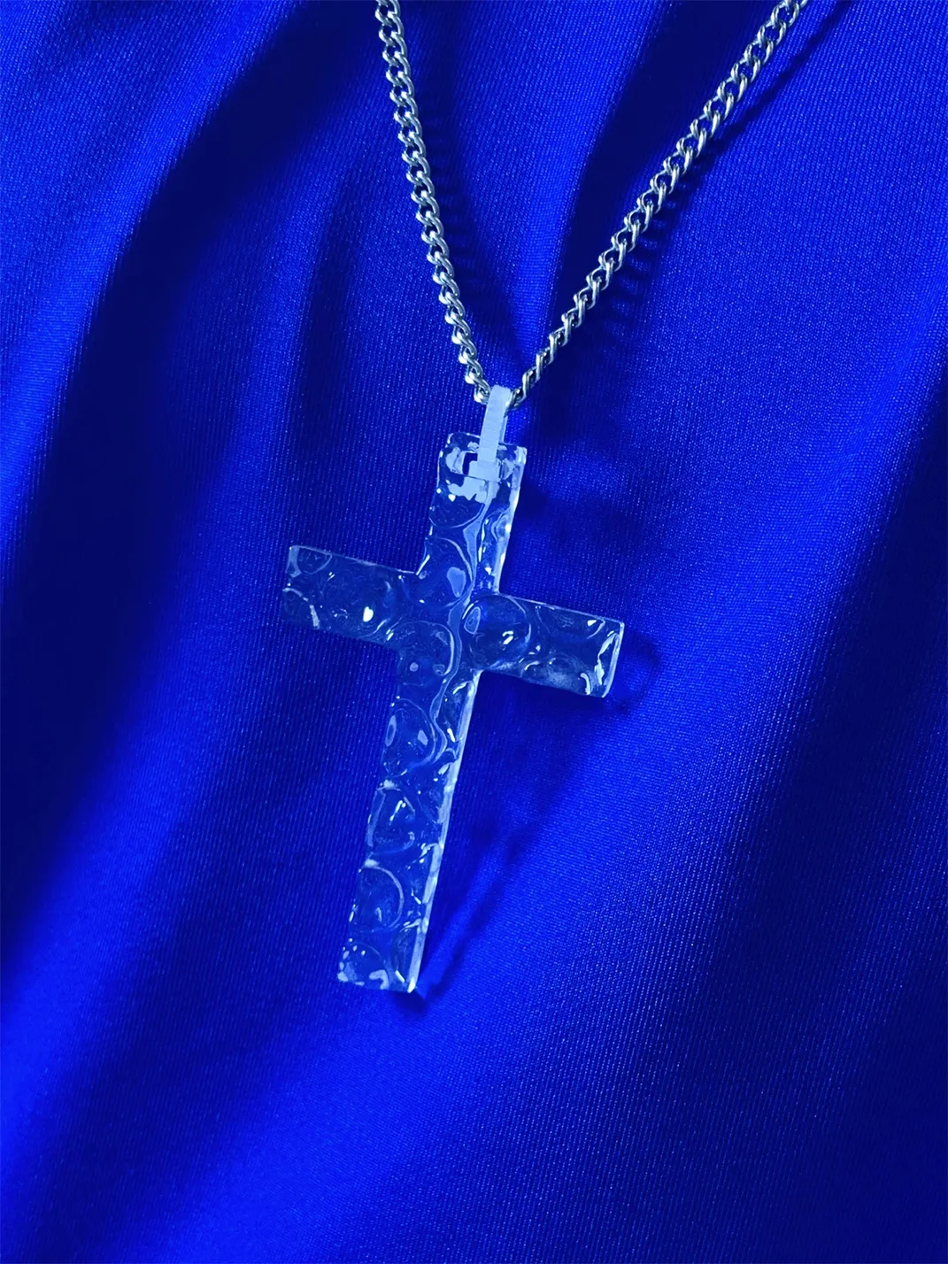AXBD | Foam Faith Transparent Cross Pendant Necklace