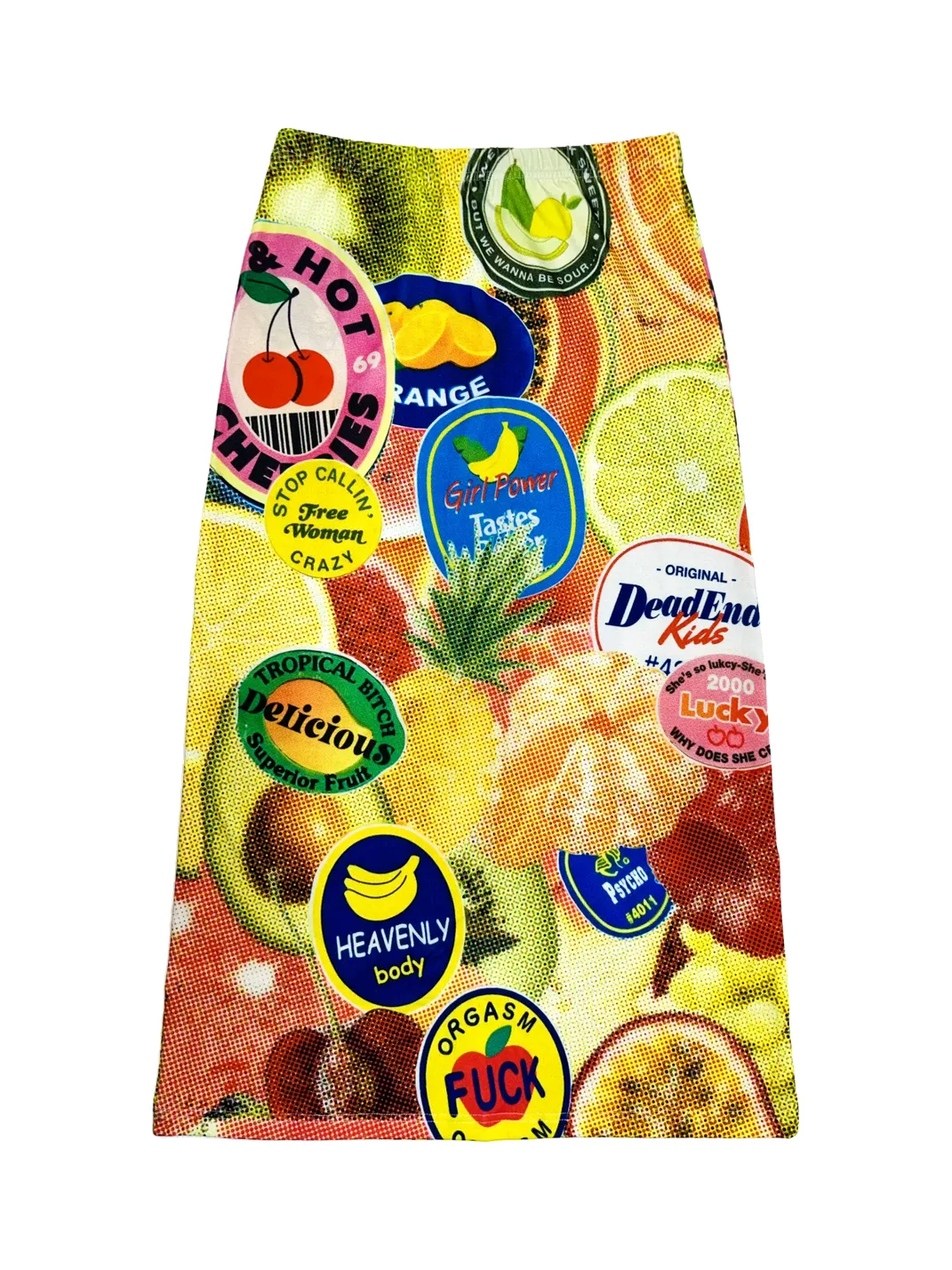DeadEndKids | Y2K Printed Stretch Long Skirt