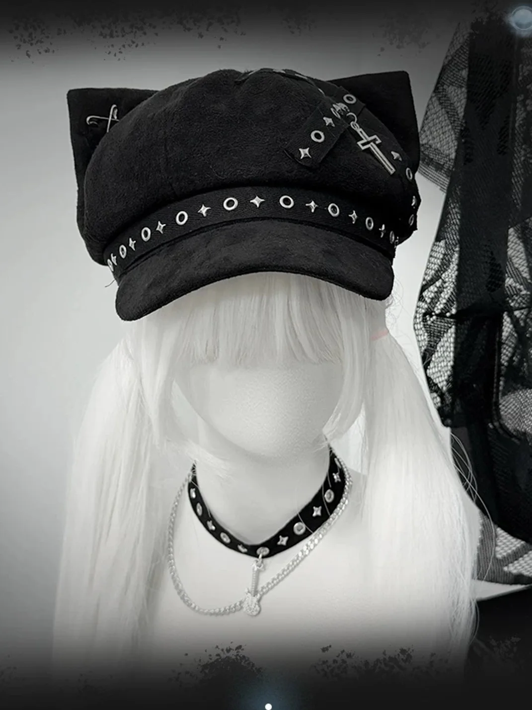 1GASTERINN | Cat Ear Beret Hat