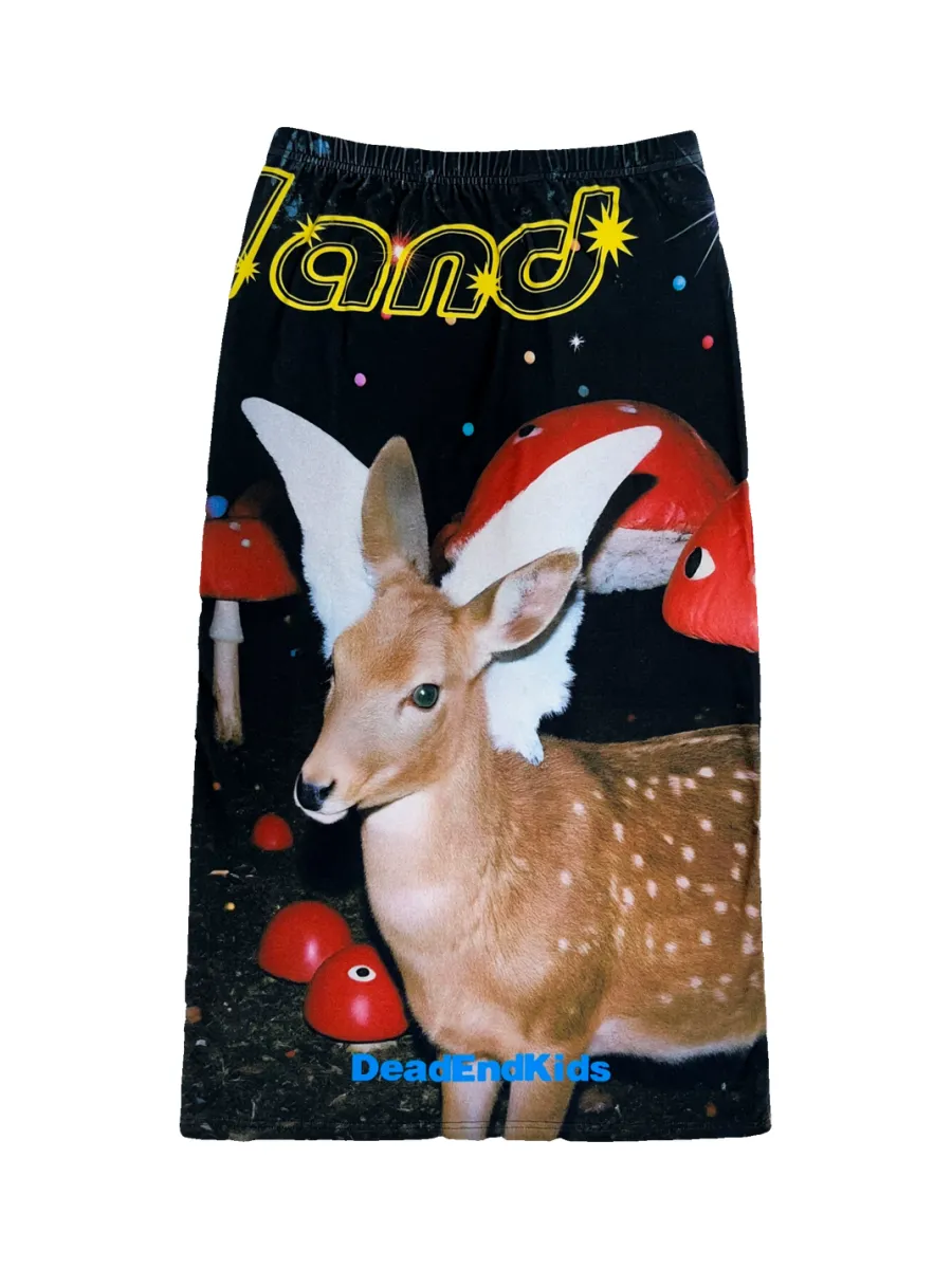 DeadEndKids | Y2K Printed Stretch Long Skirt - 2