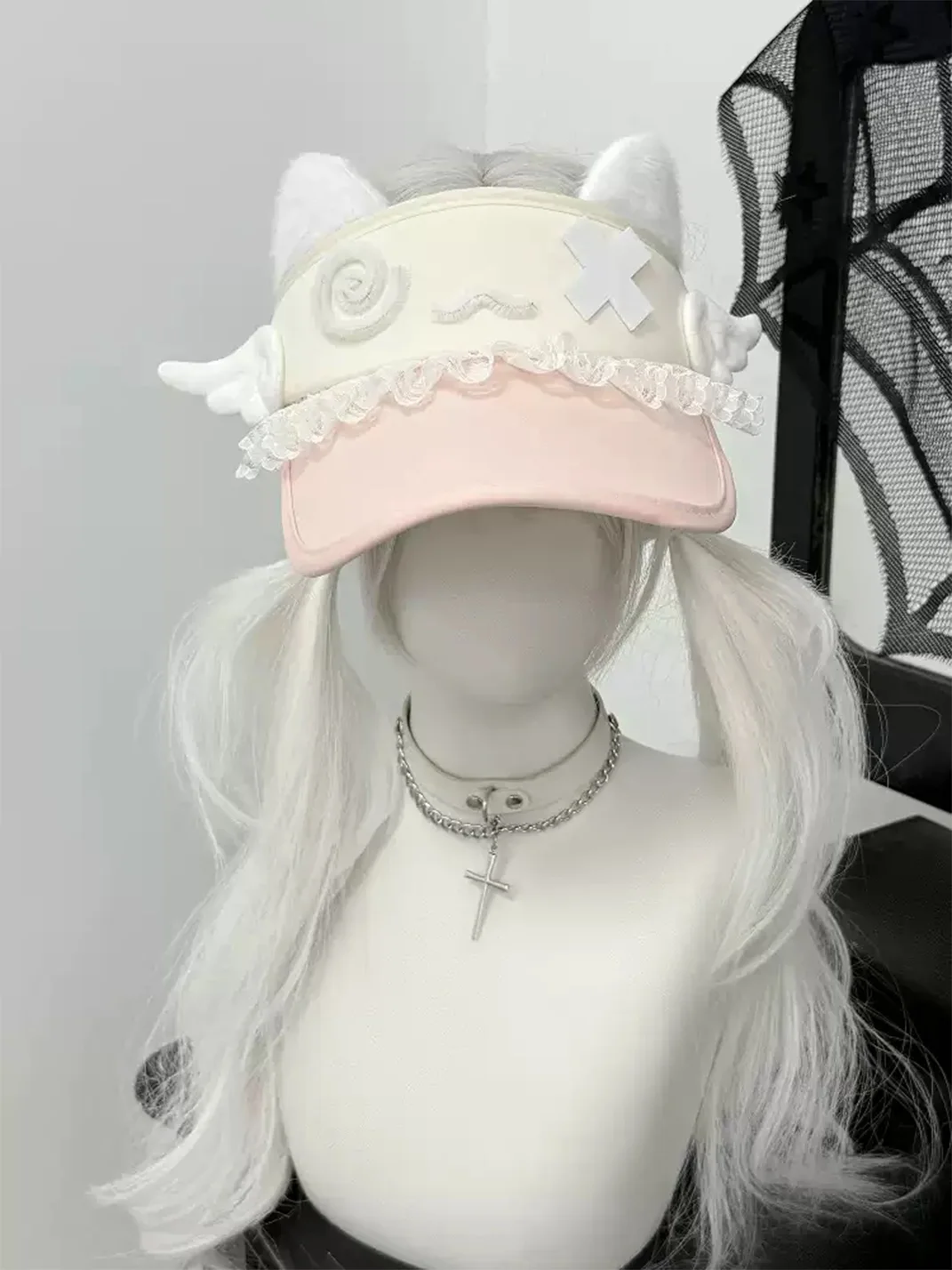 1GASTERINN | Cat Ear Empty-Top Sun Hat