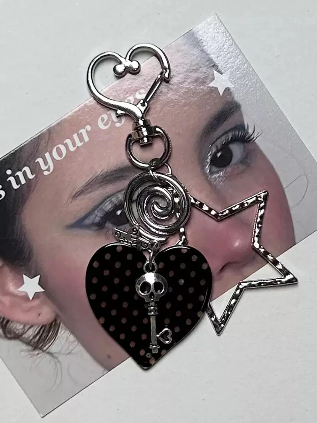 KHEPHAIA | Heart Polka Dot Acrylic Necklace