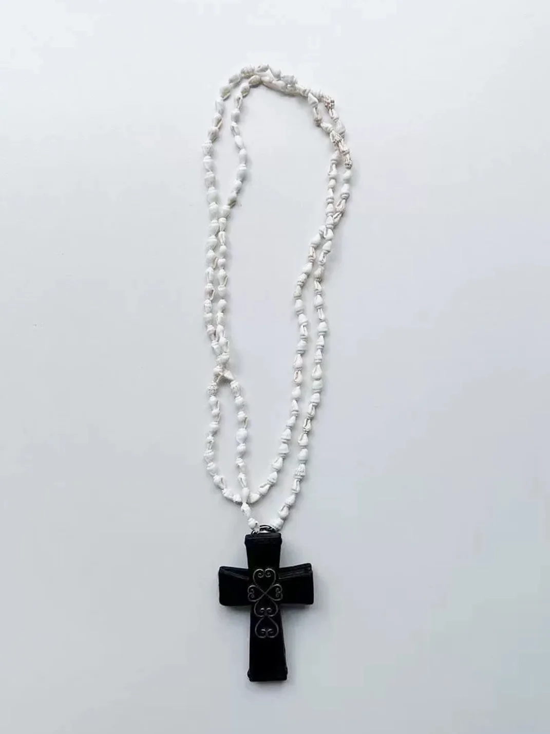 Yyopen | Y2K Cross Pendant Card Holder Necklace