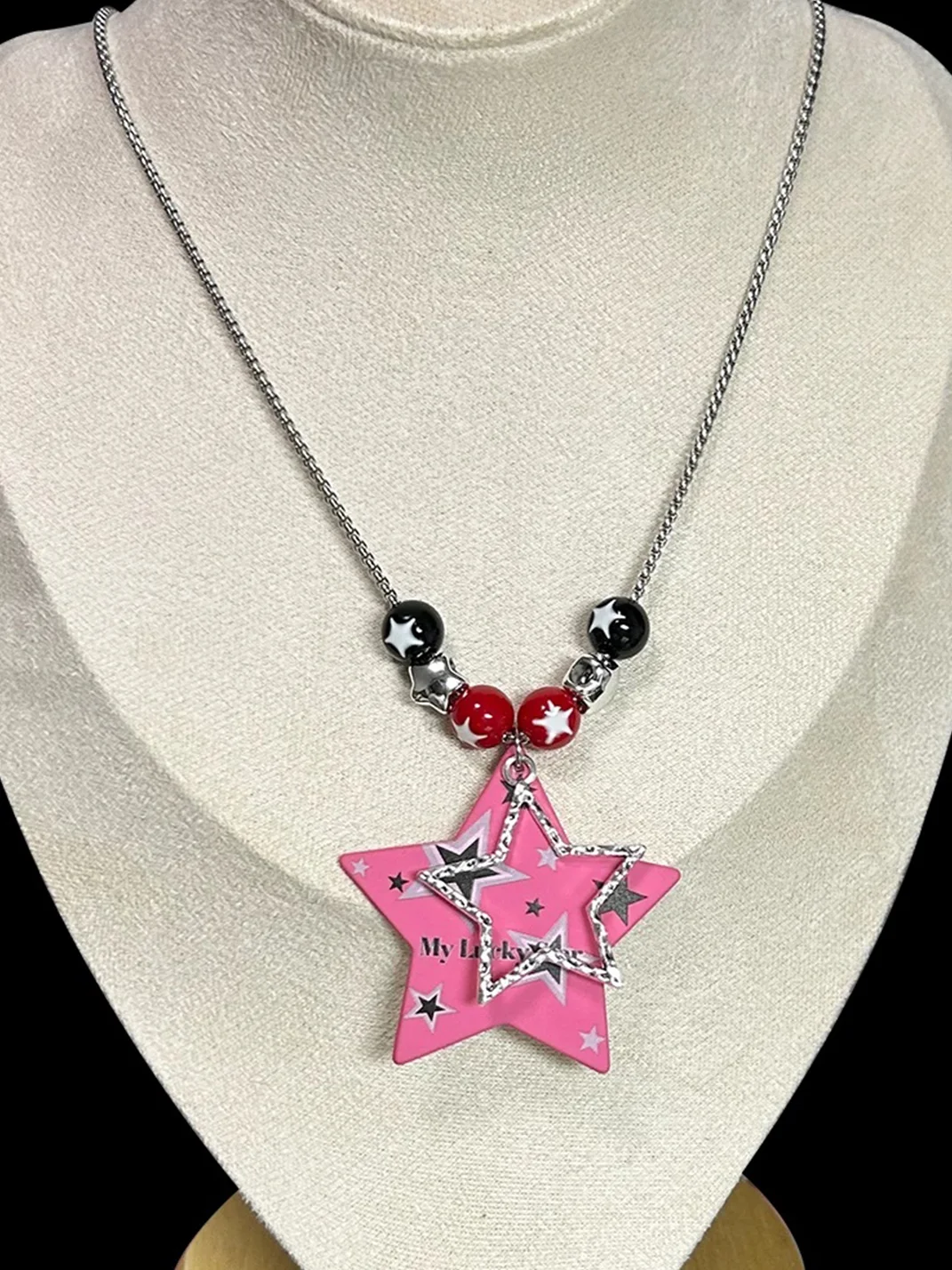 KHEPHAIA | Star Pendant Silver Chain Necklace