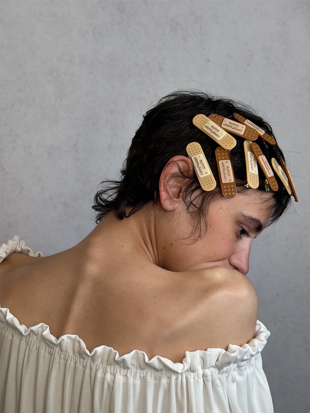 HappyRestaurant | Bandage-Shaped Acetate Hair Clips