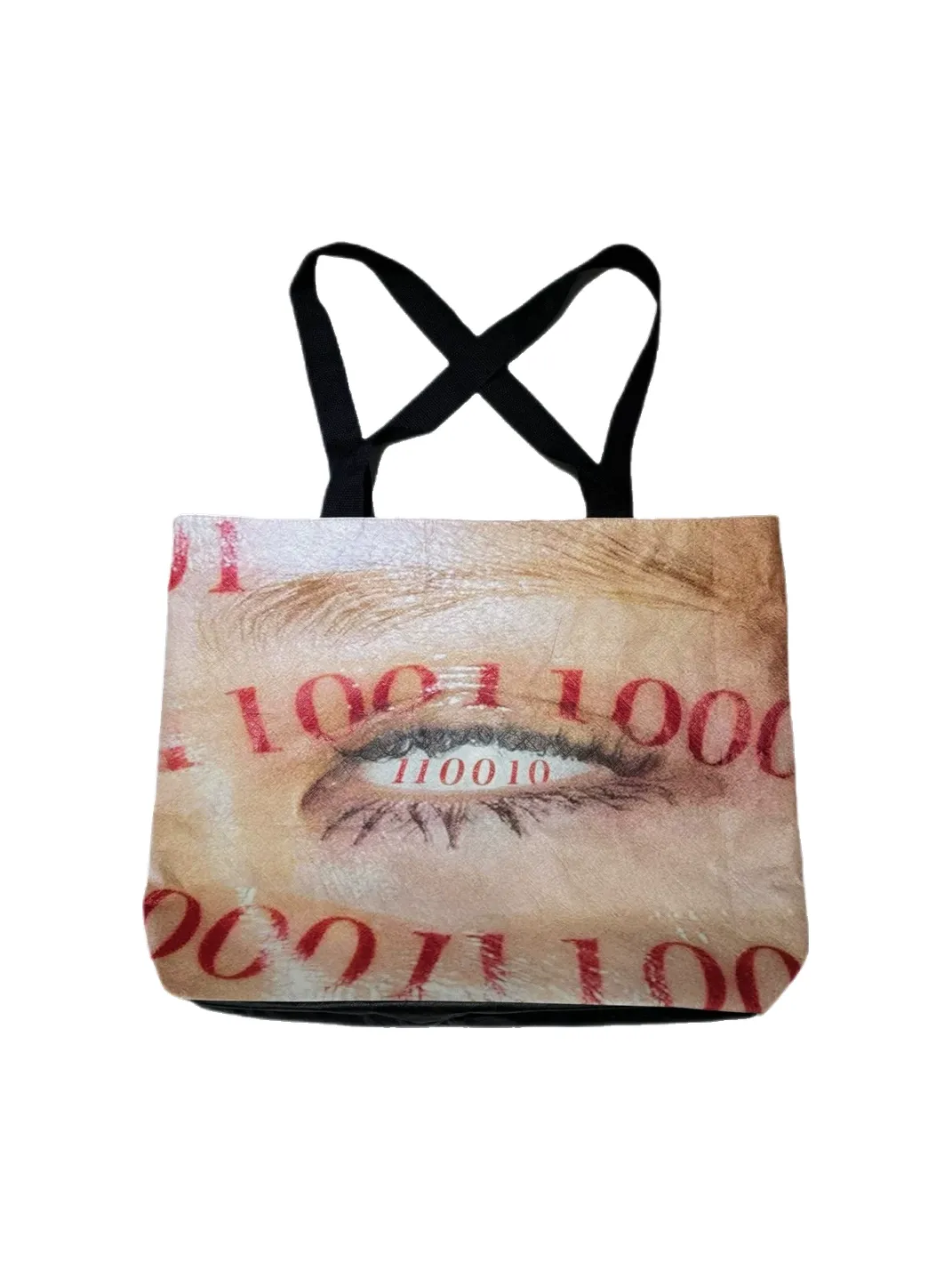 Reb form | Eye Graphic Cross-Strap Tote Bag
