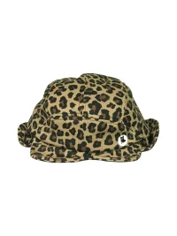 HappyRestaurant | Leopard Denim Adjustable Flight Cap