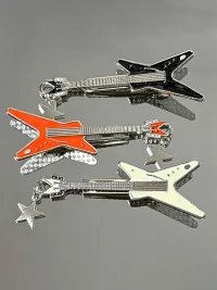 KHEPHAIA | Sweet Bow Alloy Star Guitar Hair Clips