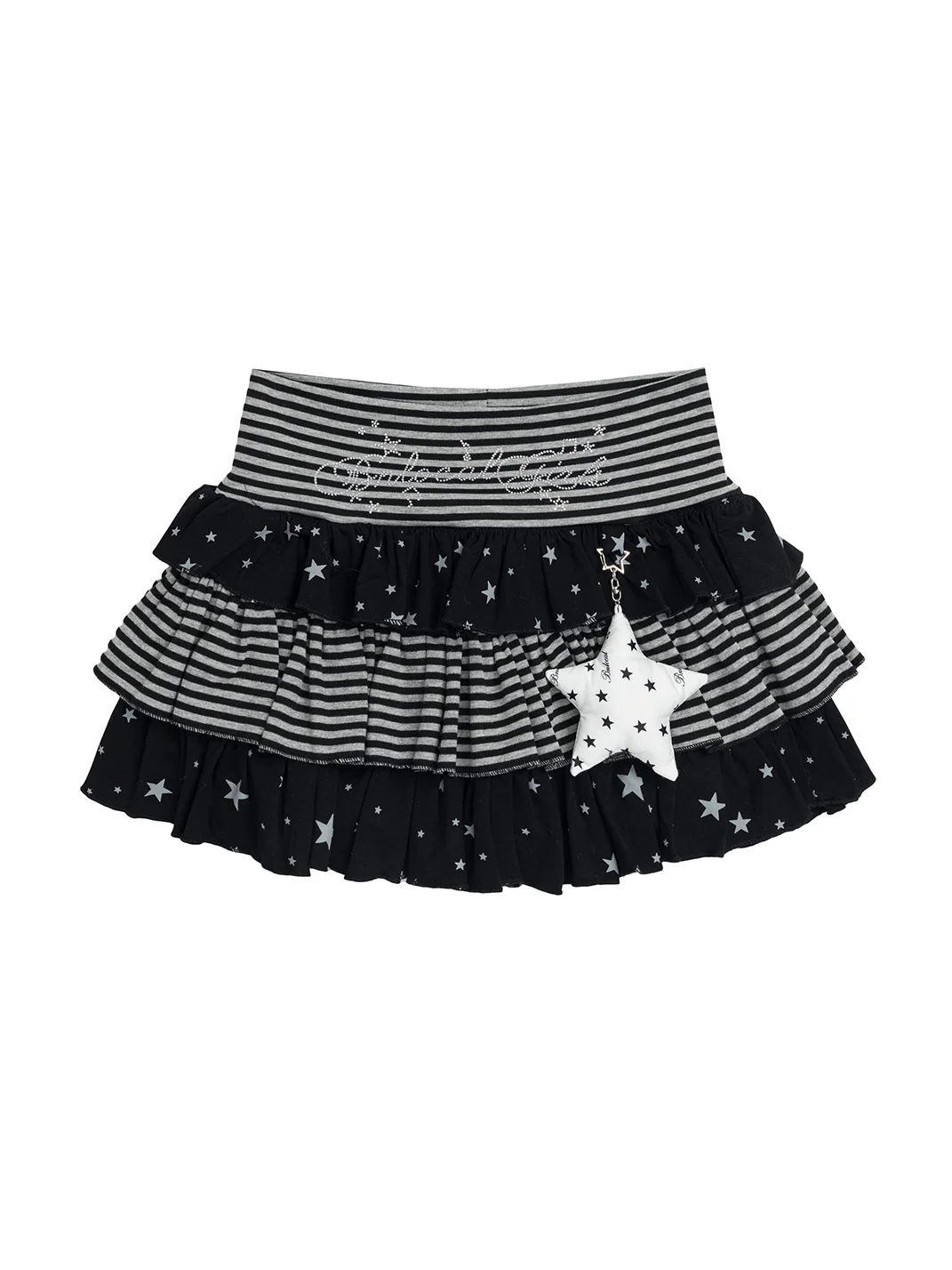 Languid Park | Y2K Star Stripe Layered Cake Skirt