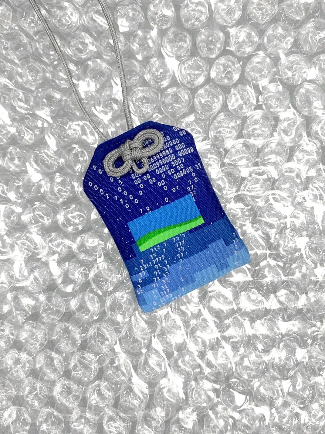 AXBD | Blue Cyberpunk Data Star Omamori Charm