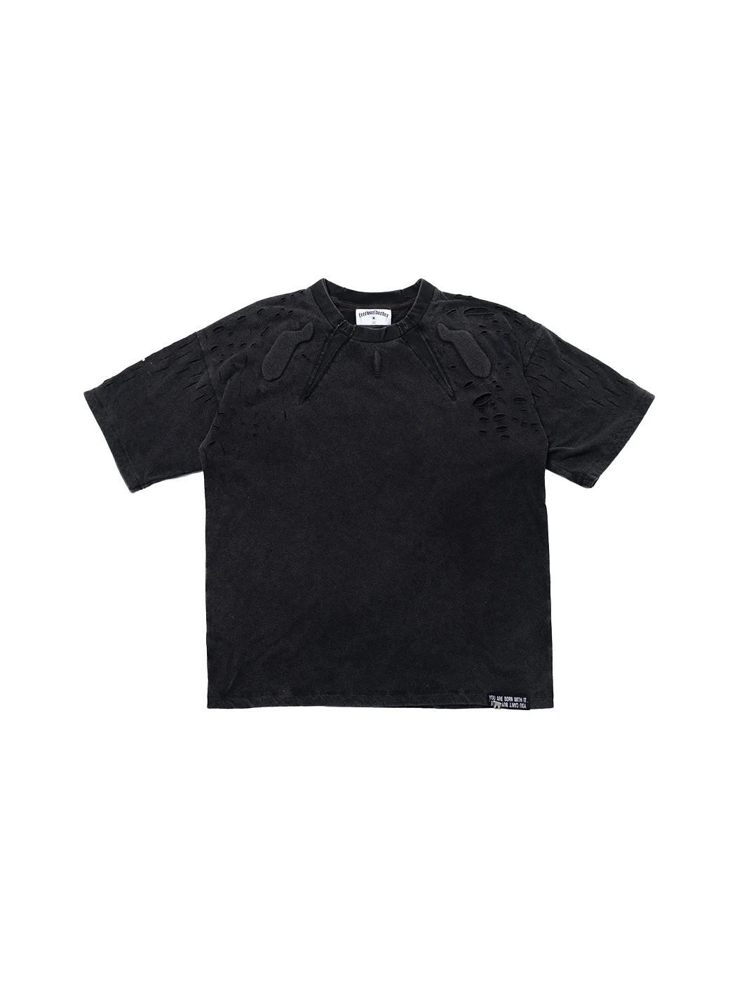 FVVO | Skeleton Embroidered Double-Layer Tee