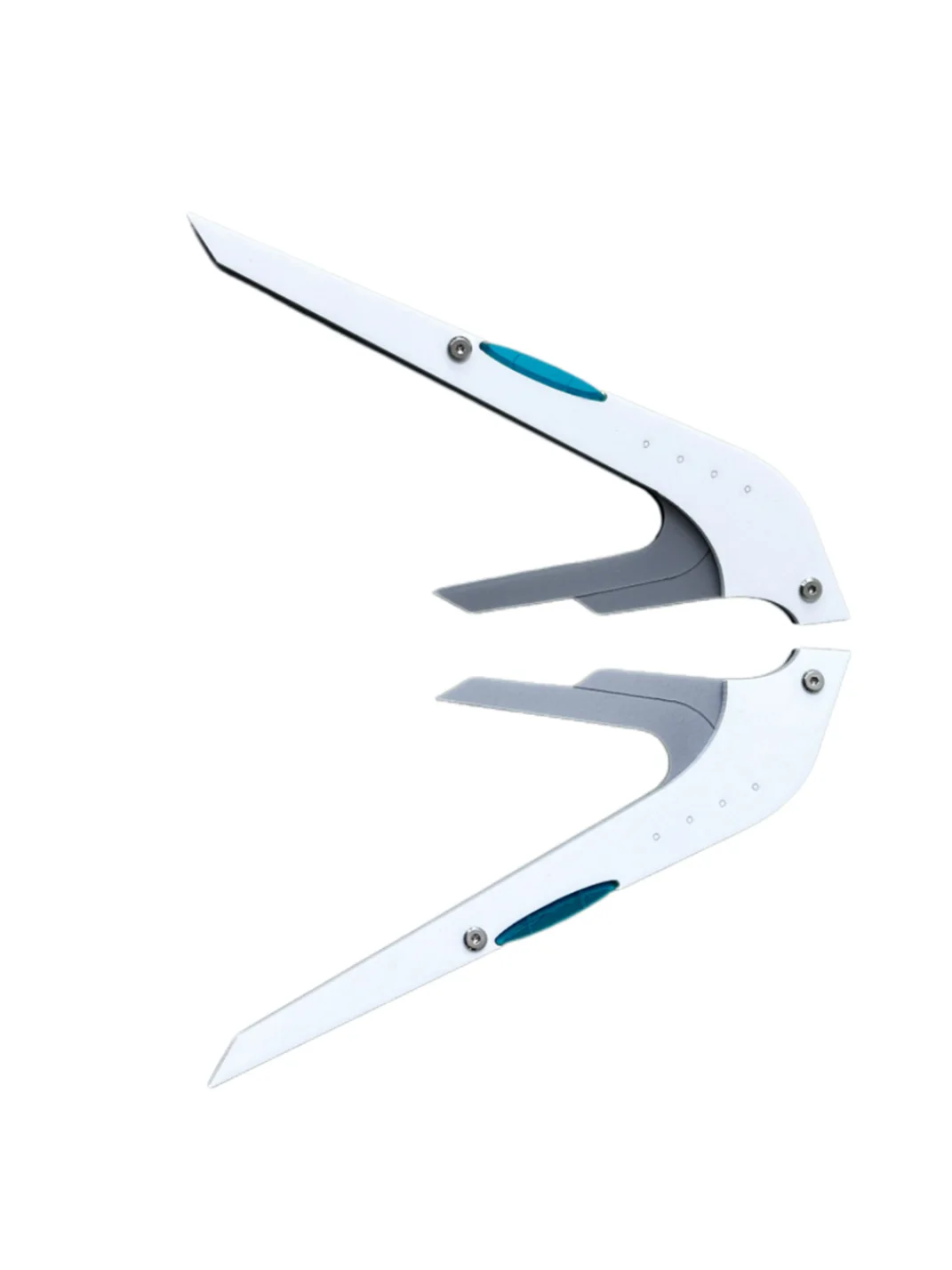 AXBD | YUN-02 Futuristic Acrylic Hair Clip Pair