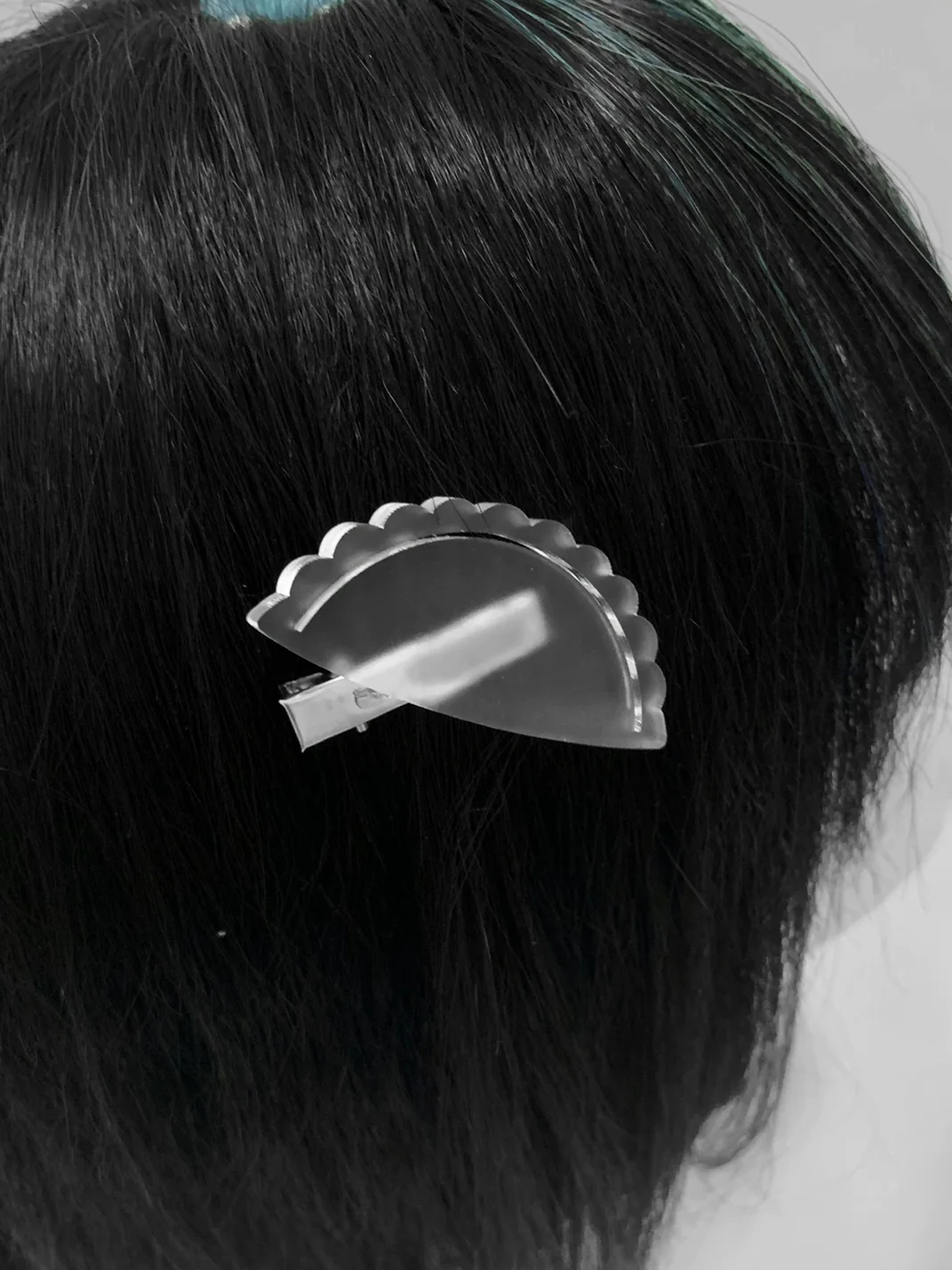 AXBD | Jiao Transparent Acrylic Character Hair Clip Set