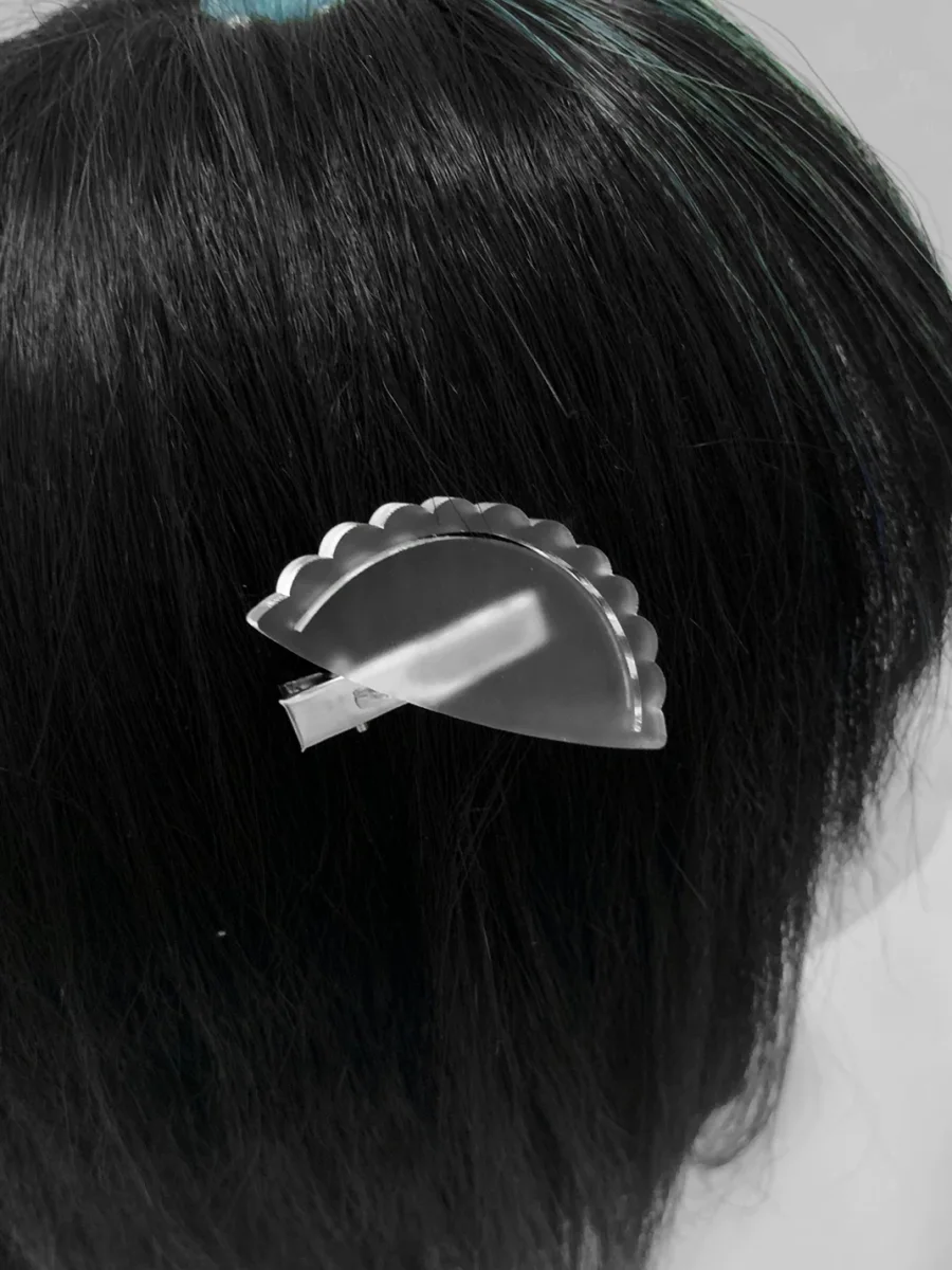 AXBD | Jiao Transparent Acrylic Character Hair Clip Set - 3