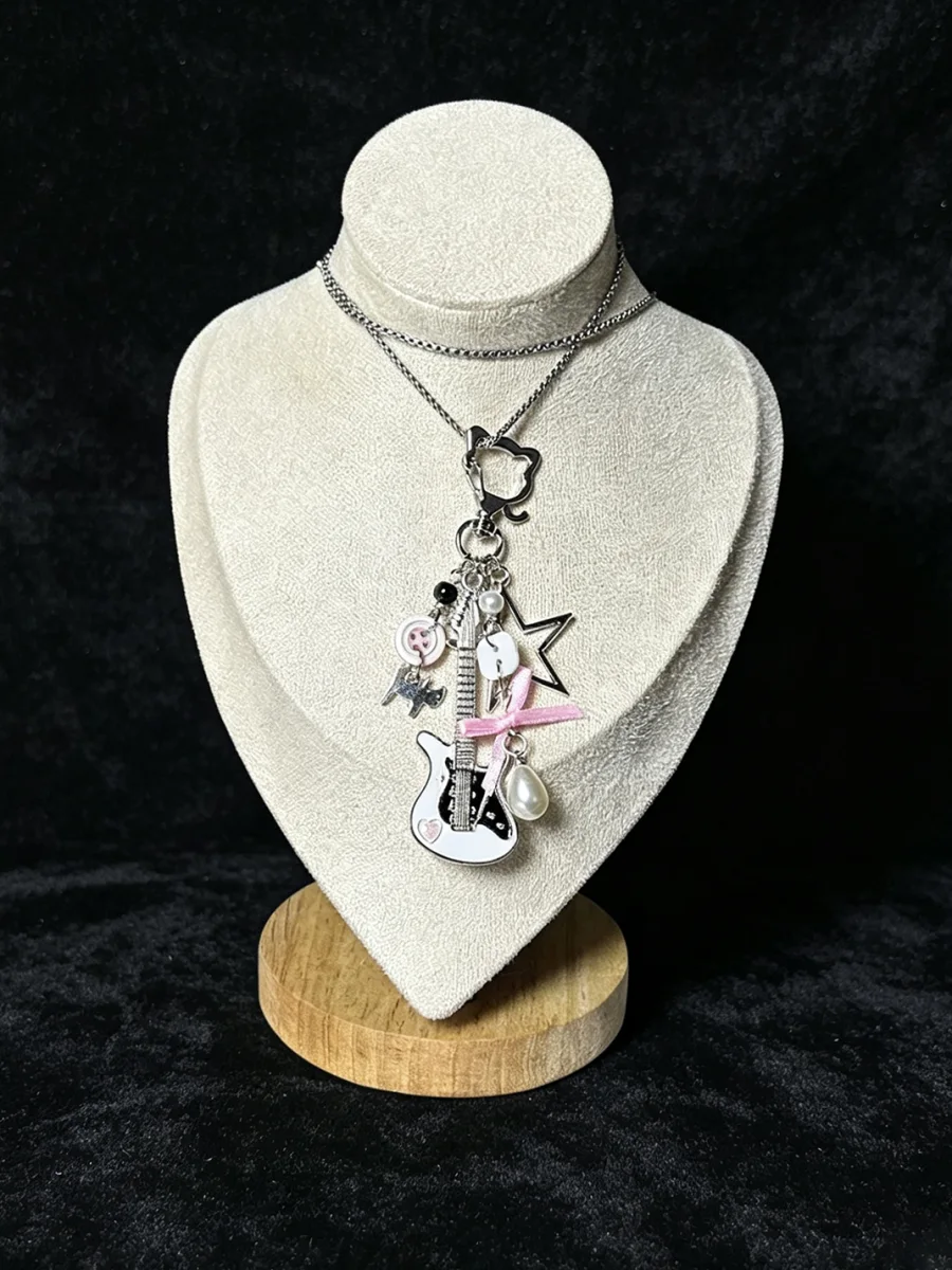 KHEPHAIA | Guitar Necklace Bag Charm Keychain - 3