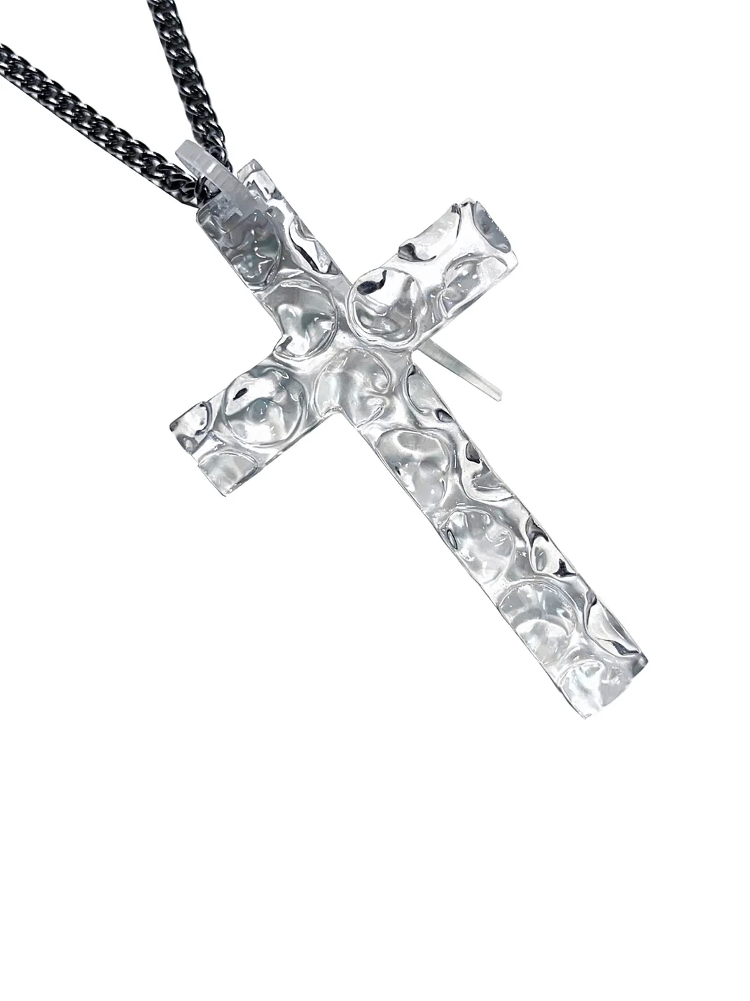 AXBD | Foam Faith Transparent Cross Pendant Necklace