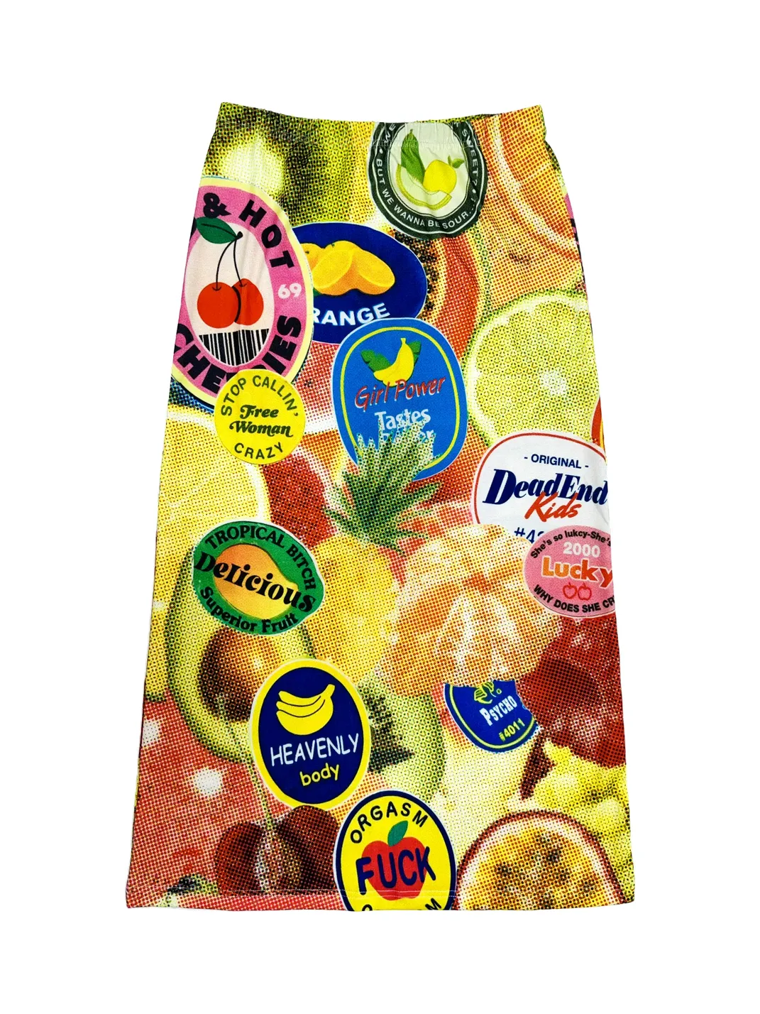 DeadEndKids | Y2K Printed Stretch Long Skirt