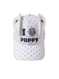 BlackBerry | I Puppy Heart Detail Adjustable Ear Baseball Cap