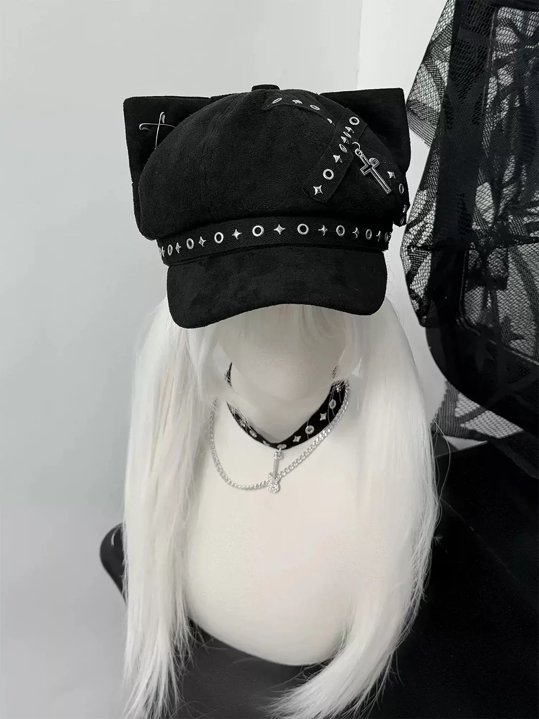 1GASTERINN | Cat Ear Beret Hat
