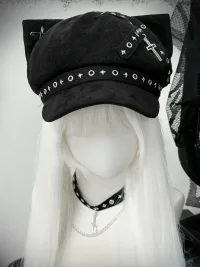 1GASTERINN | Cat Ear Beret Hat