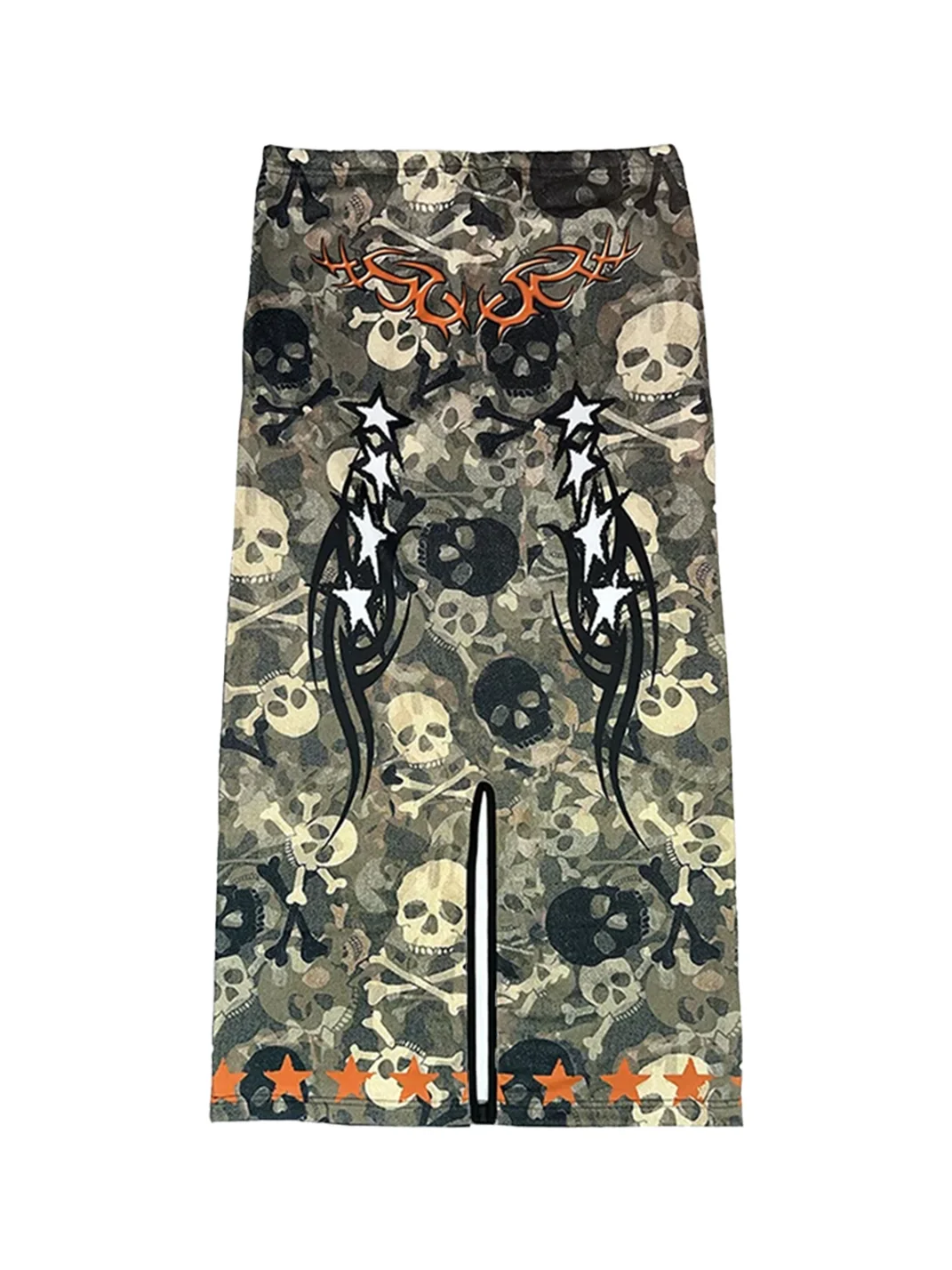 DeadEndKids | Camouflage Print Long Casual Skirt