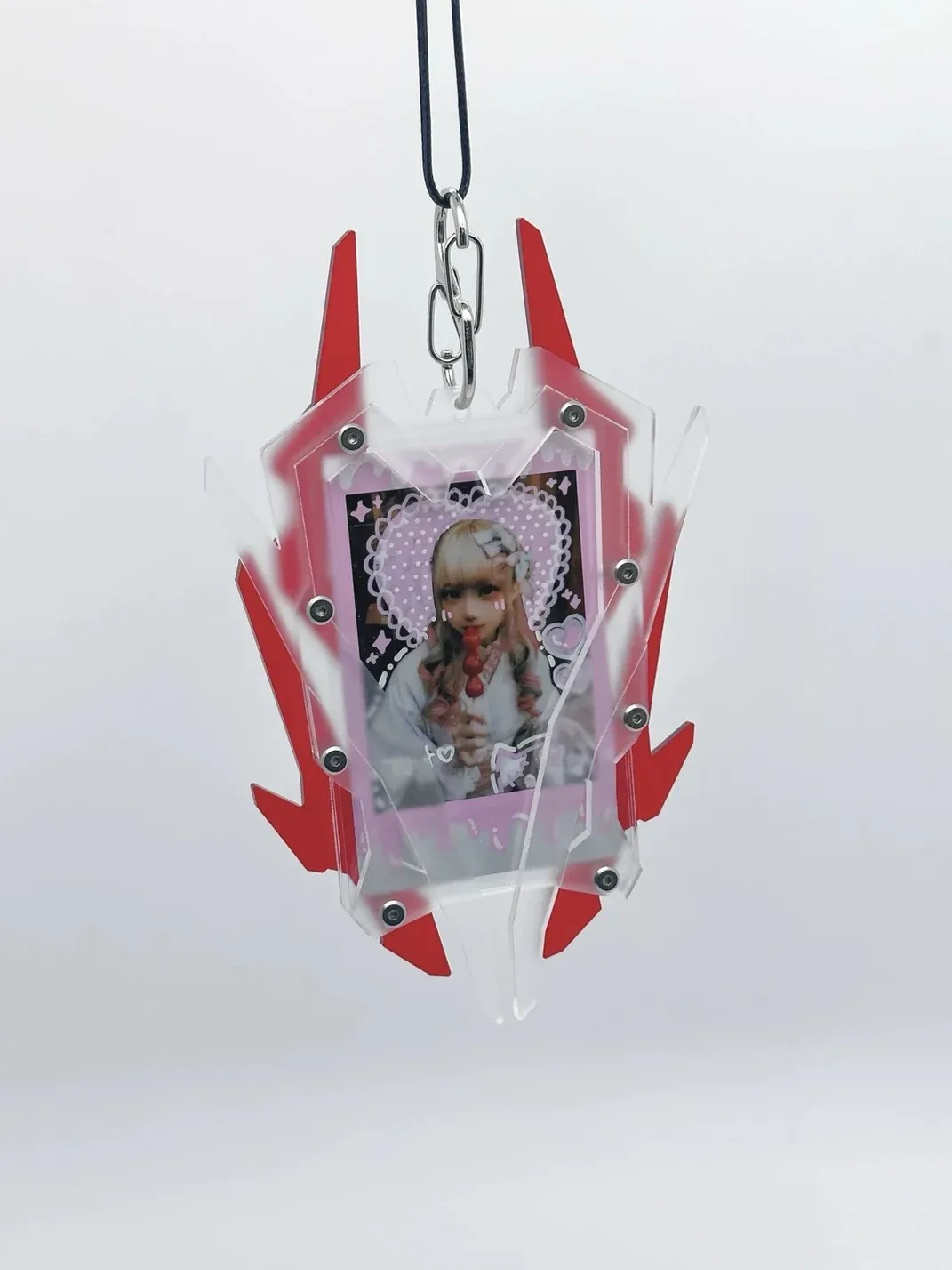 AXBD | Armored Sweetheart Acrylic Instax Photo Frame Keychain