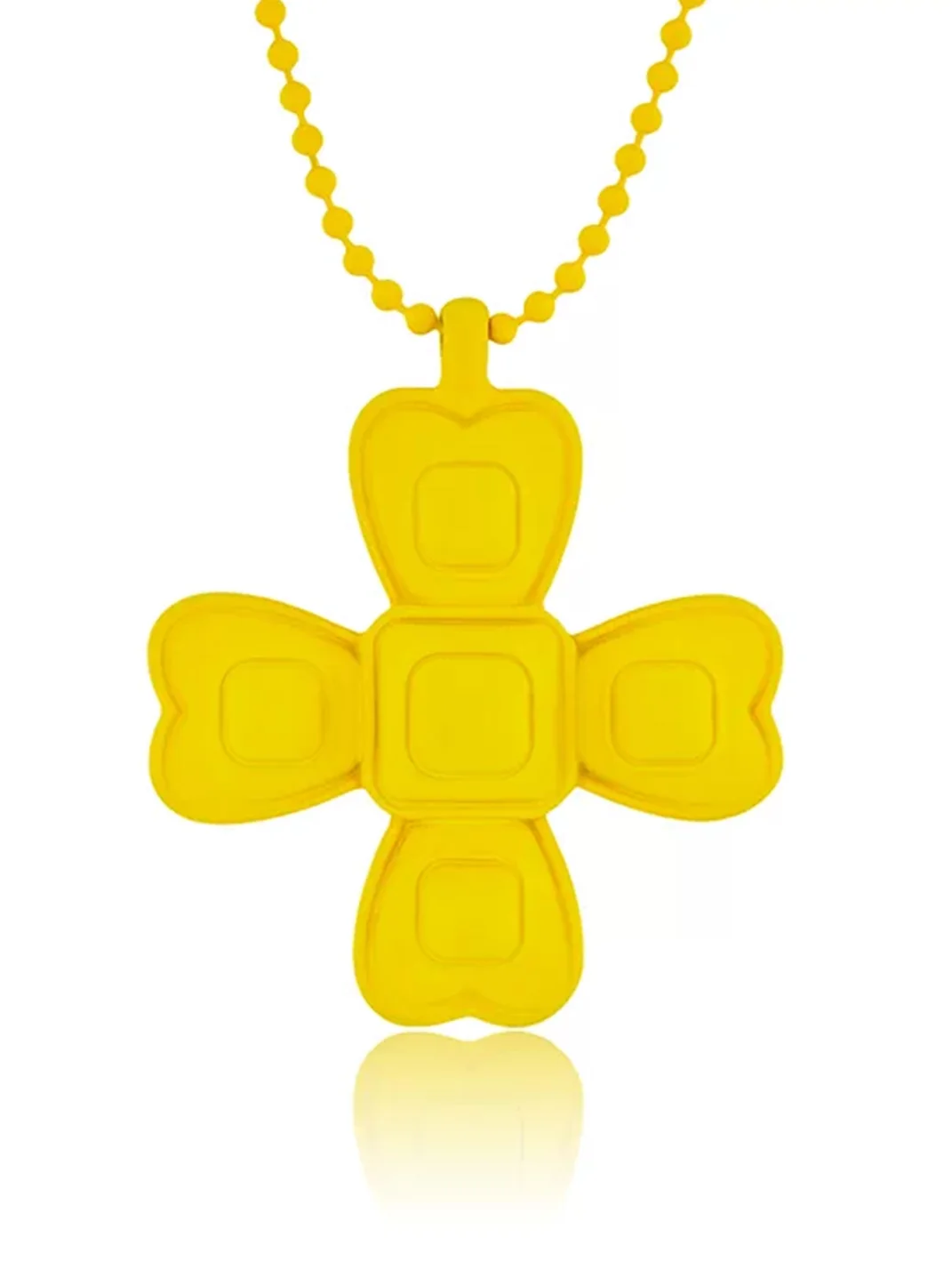 Tokokkino | Colorful Resin Four-Sided Bow Pendant Necklace