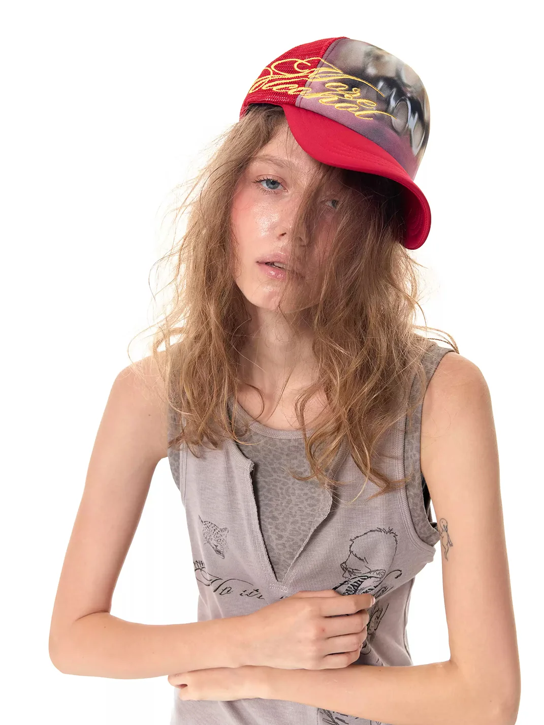 HAS2SONS | Contrast Embroidered Trucker Cap