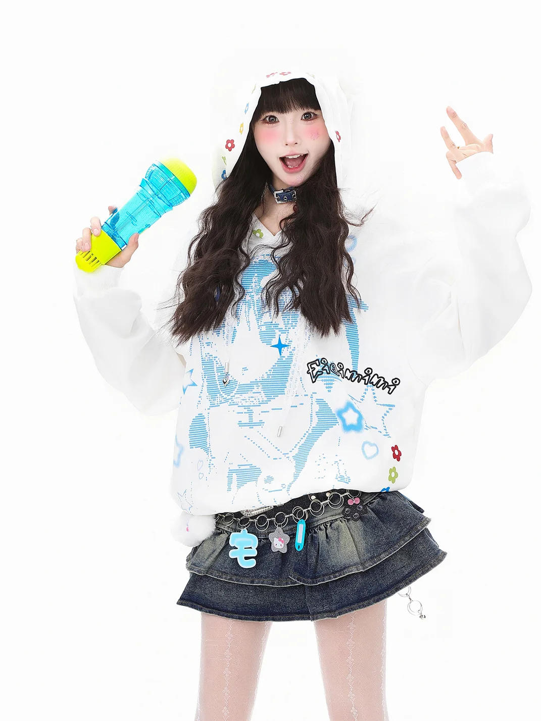 Languid Park | Cartoon Wings Hooded Sweatshirt